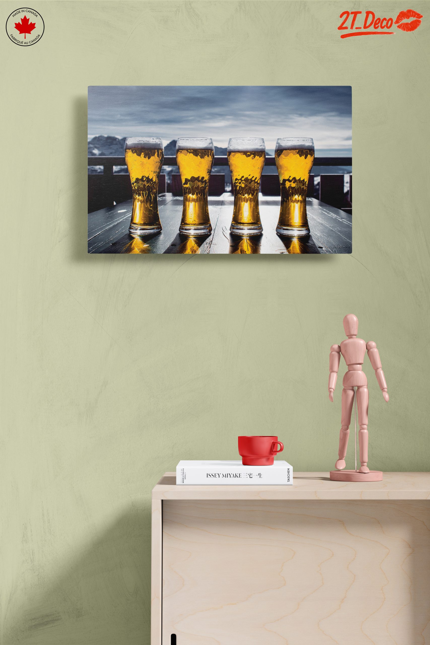 Refreshing Beer Glasses in Mountain Setting - Image 14