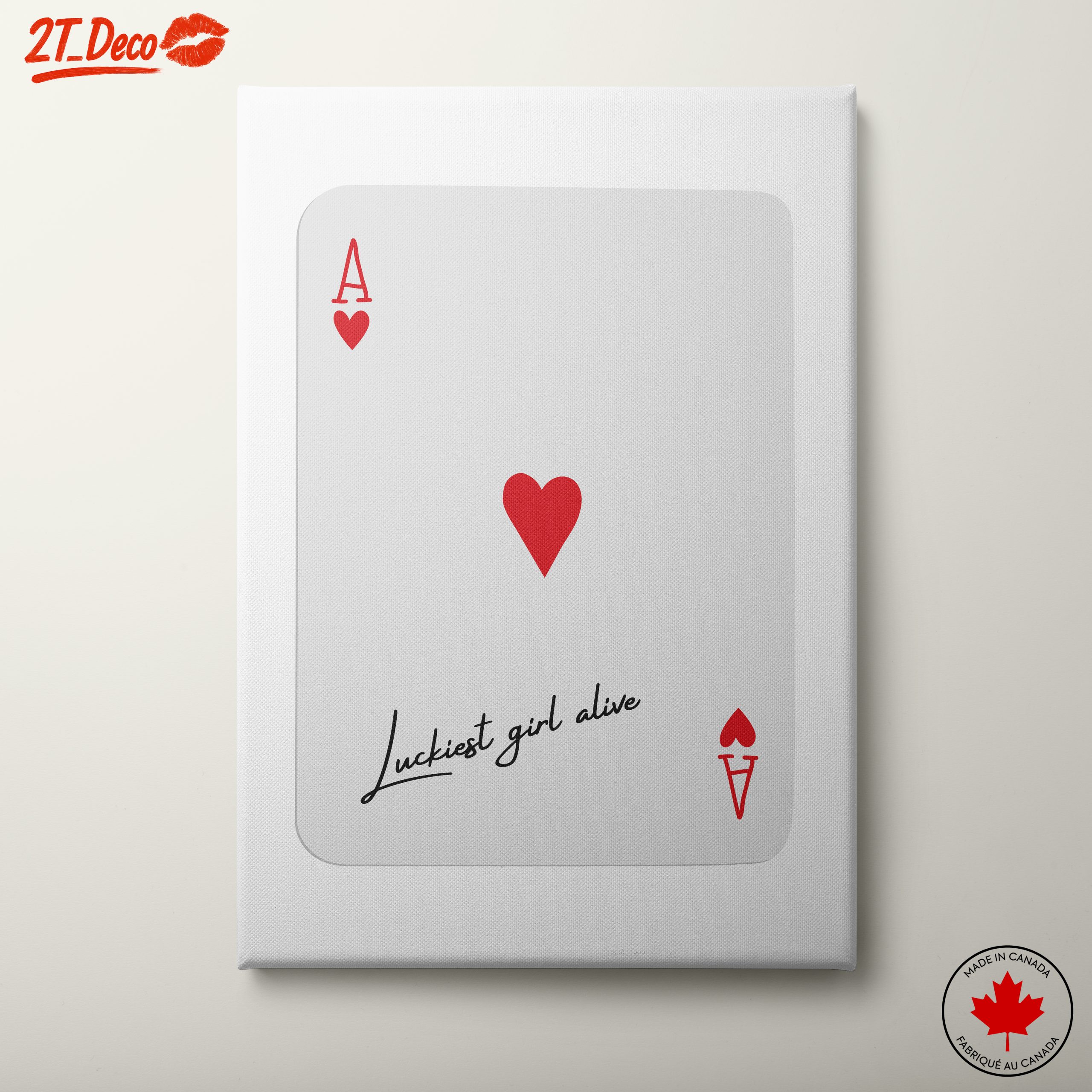 Ace of Hearts Playing Card Art 13