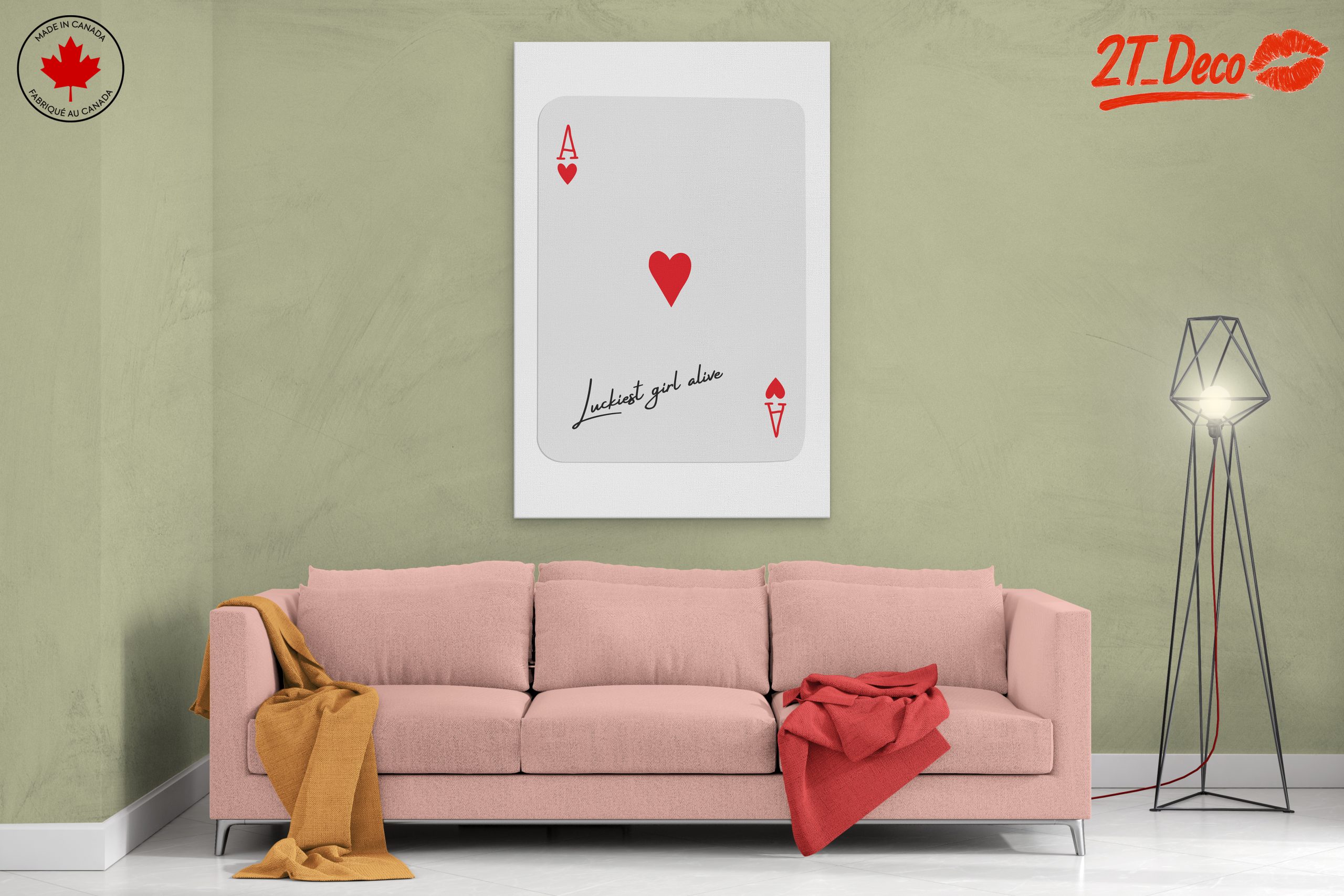Ace of Hearts Playing Card Art 13 - Image 2