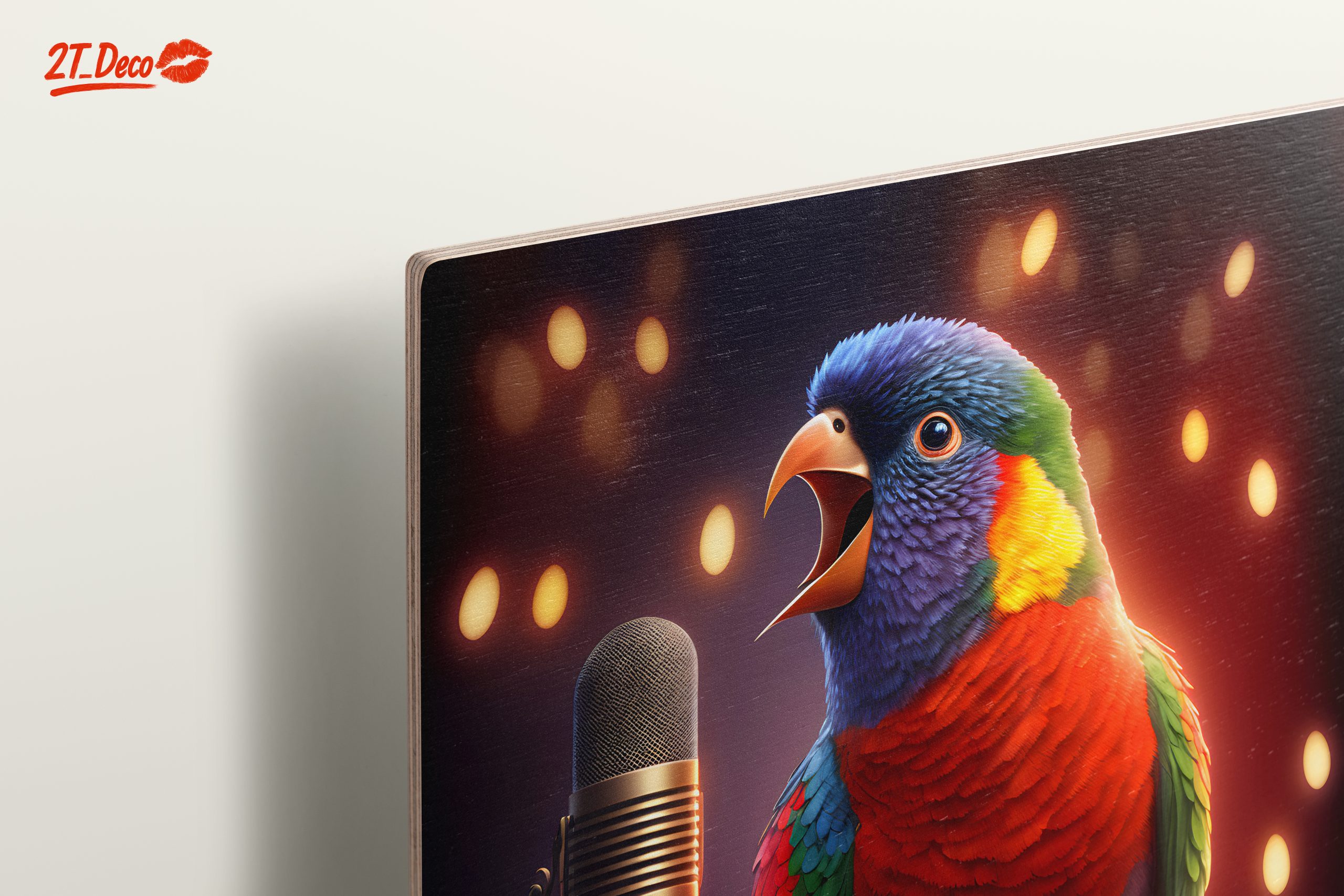 Colorful Bird Singing into a Microphone - Image 15