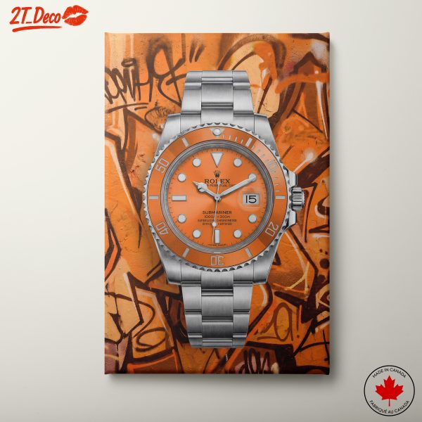 Rolex Submariner with Urban Graffiti Background
