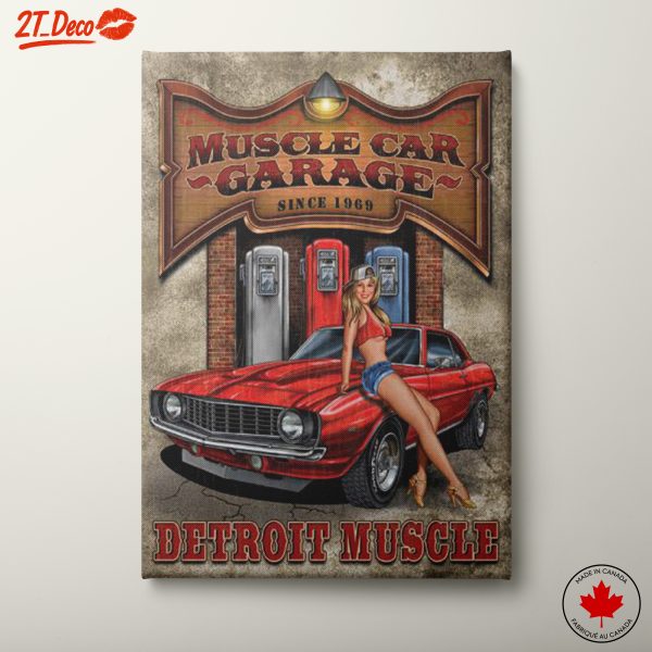 Classic Detroit Muscle Car Art
