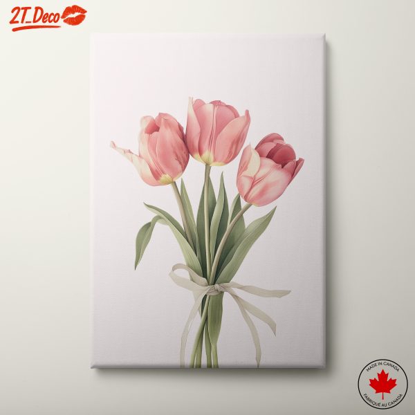 Elegant Pink Tulips Bouquet