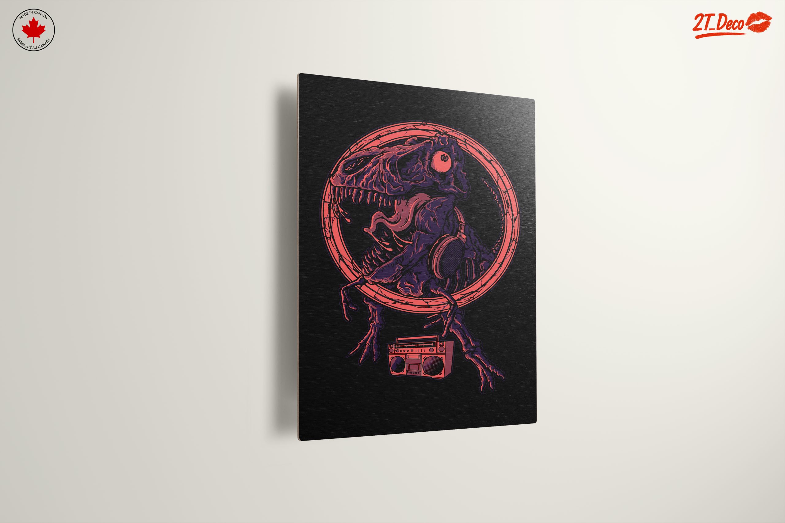 Retro Dinosaur with Headphones and Boombox - Image 13
