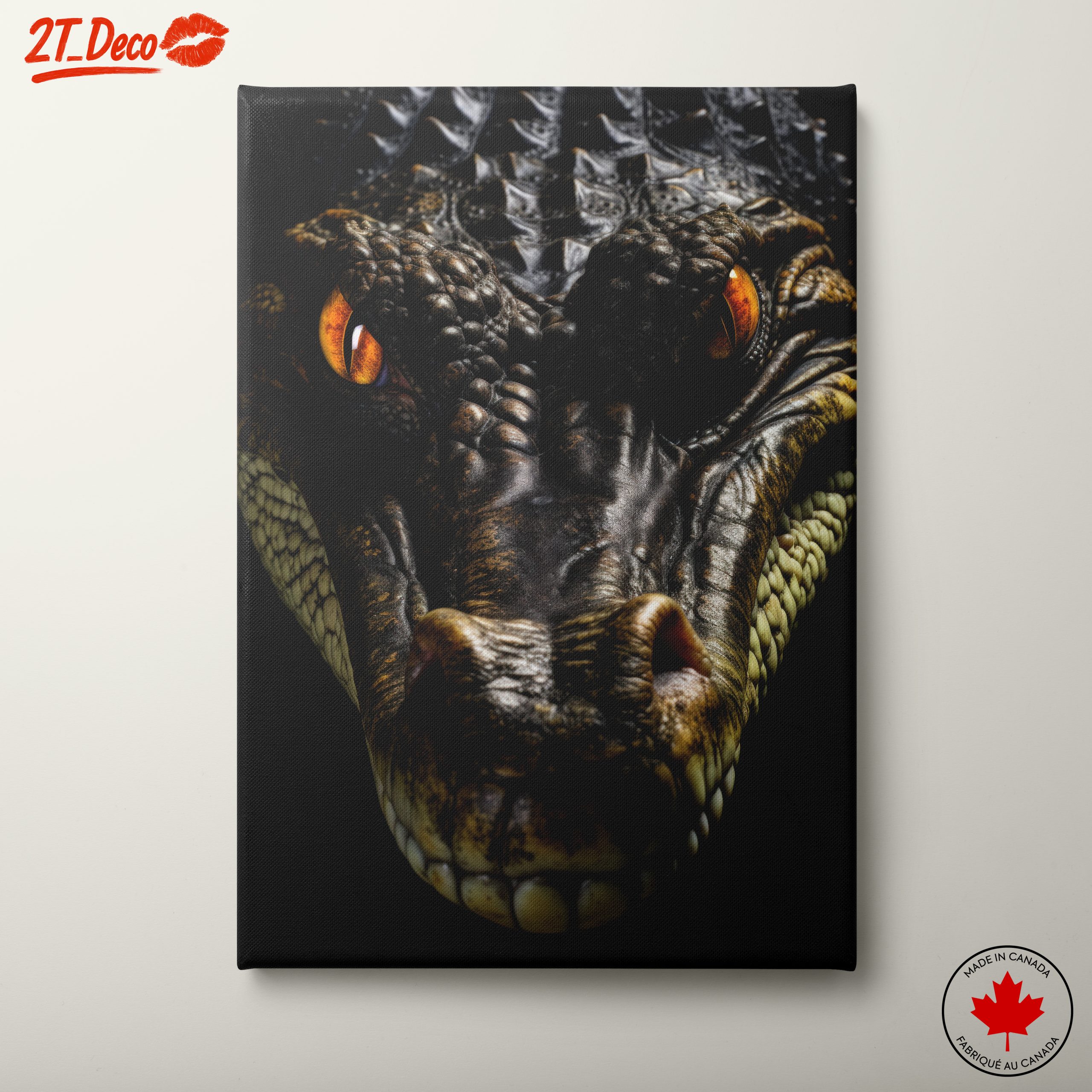 Intricate Alligator Portrait with Fierce Eyes