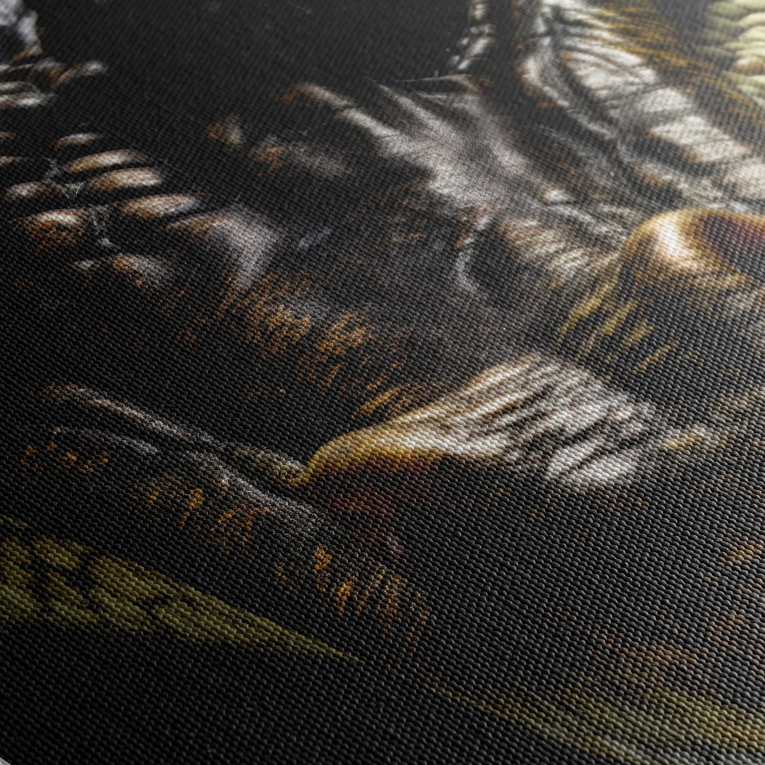 Intricate Alligator Portrait with Fierce Eyes - Image 5