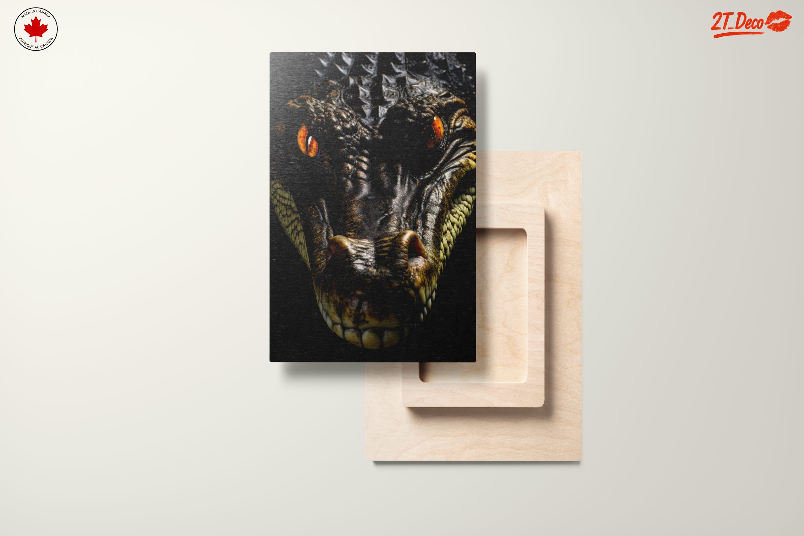 Intricate Alligator Portrait with Fierce Eyes - Image 11