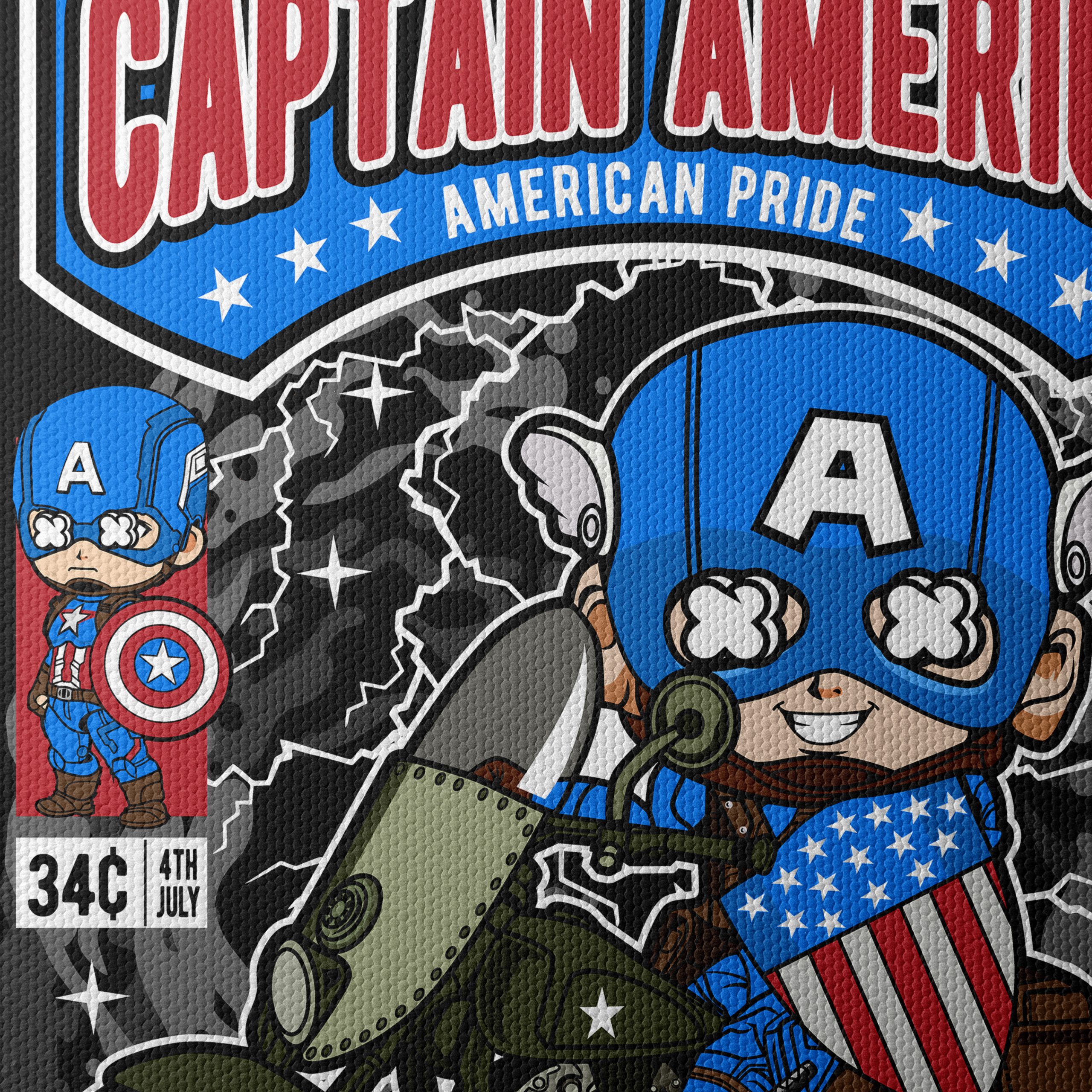 Captain America American Pride Artwork - Image 4