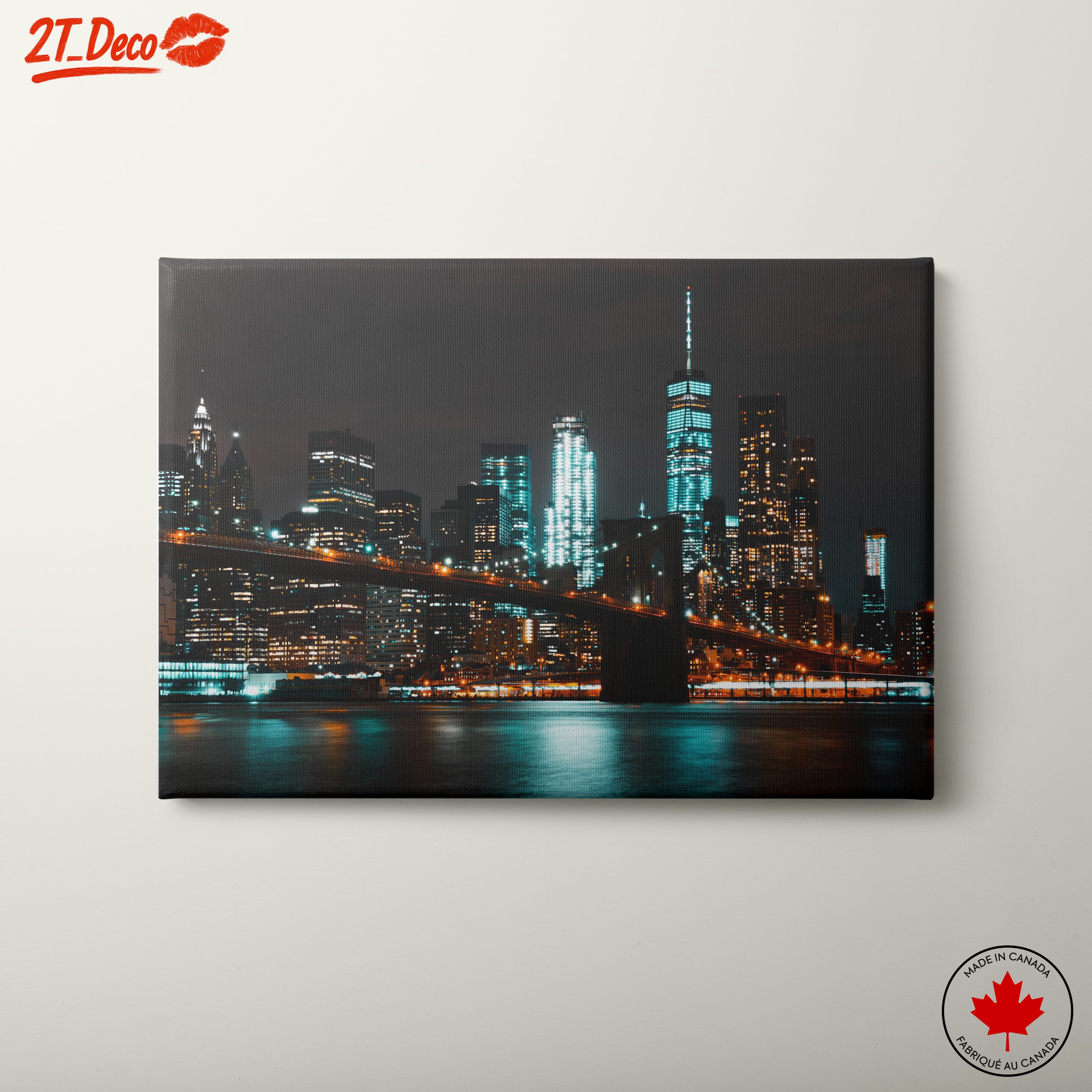 Vibrant City Skyline at Night 2