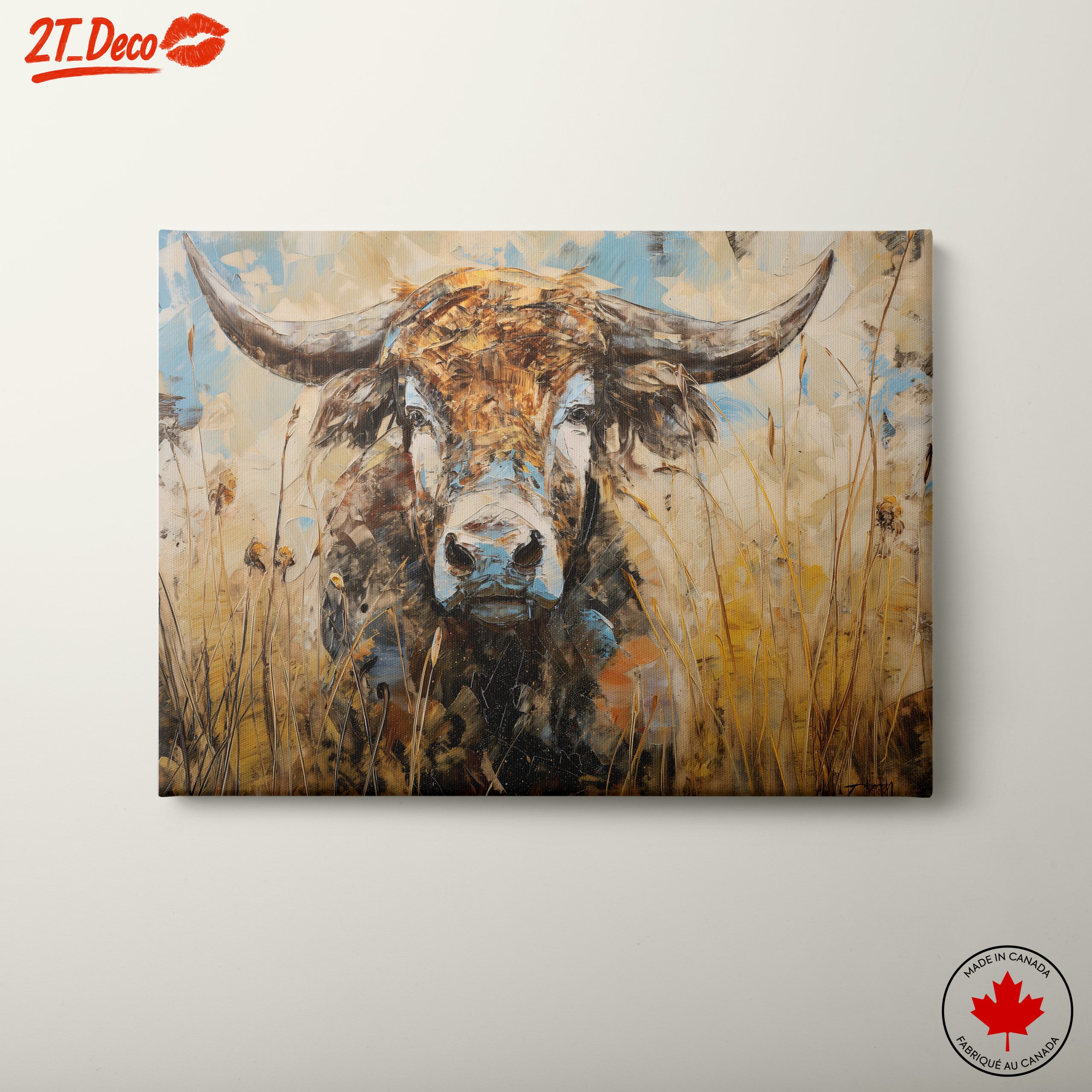 Majestic Cattle Portrait in Warm Tones