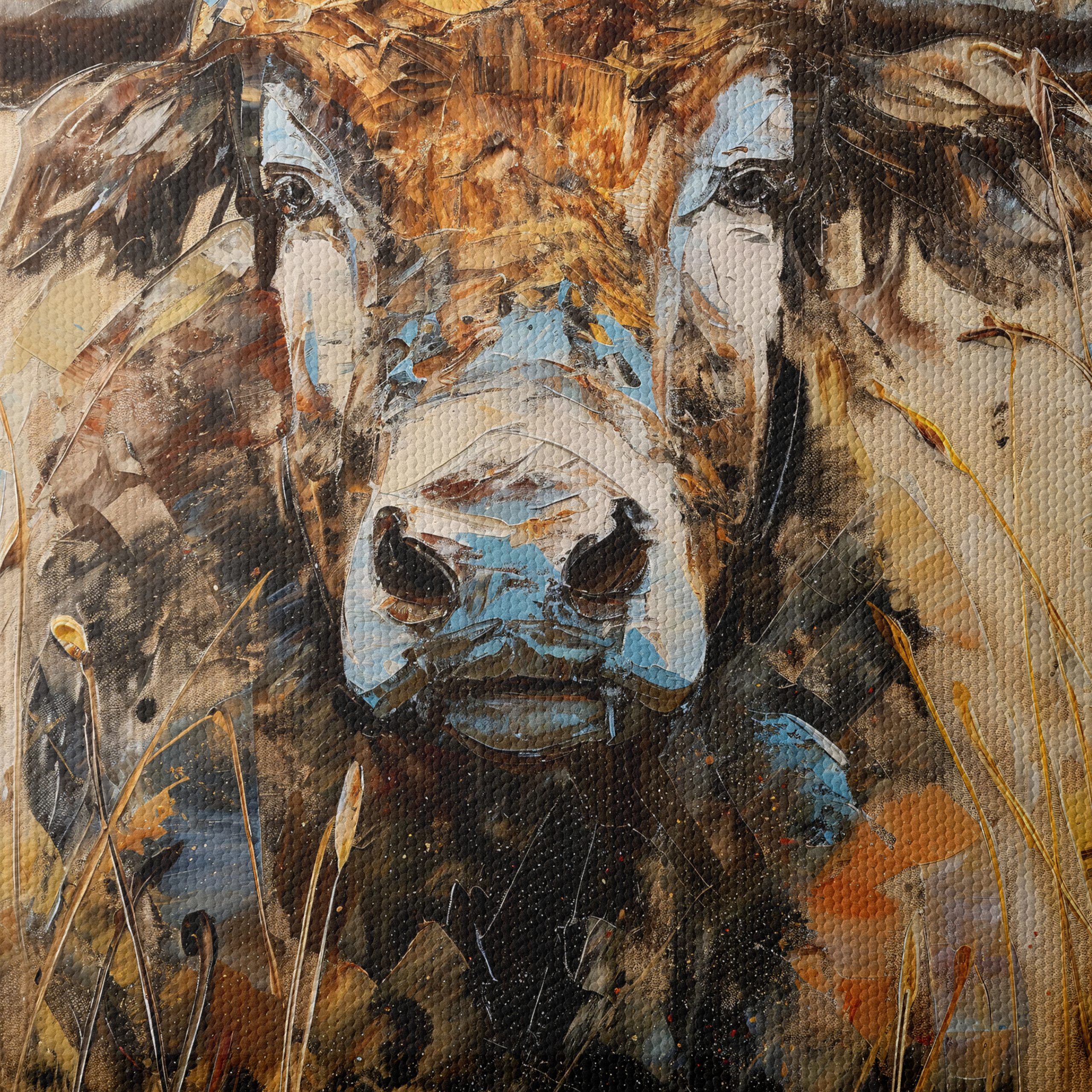 Majestic Cattle Portrait in Warm Tones - Image 4