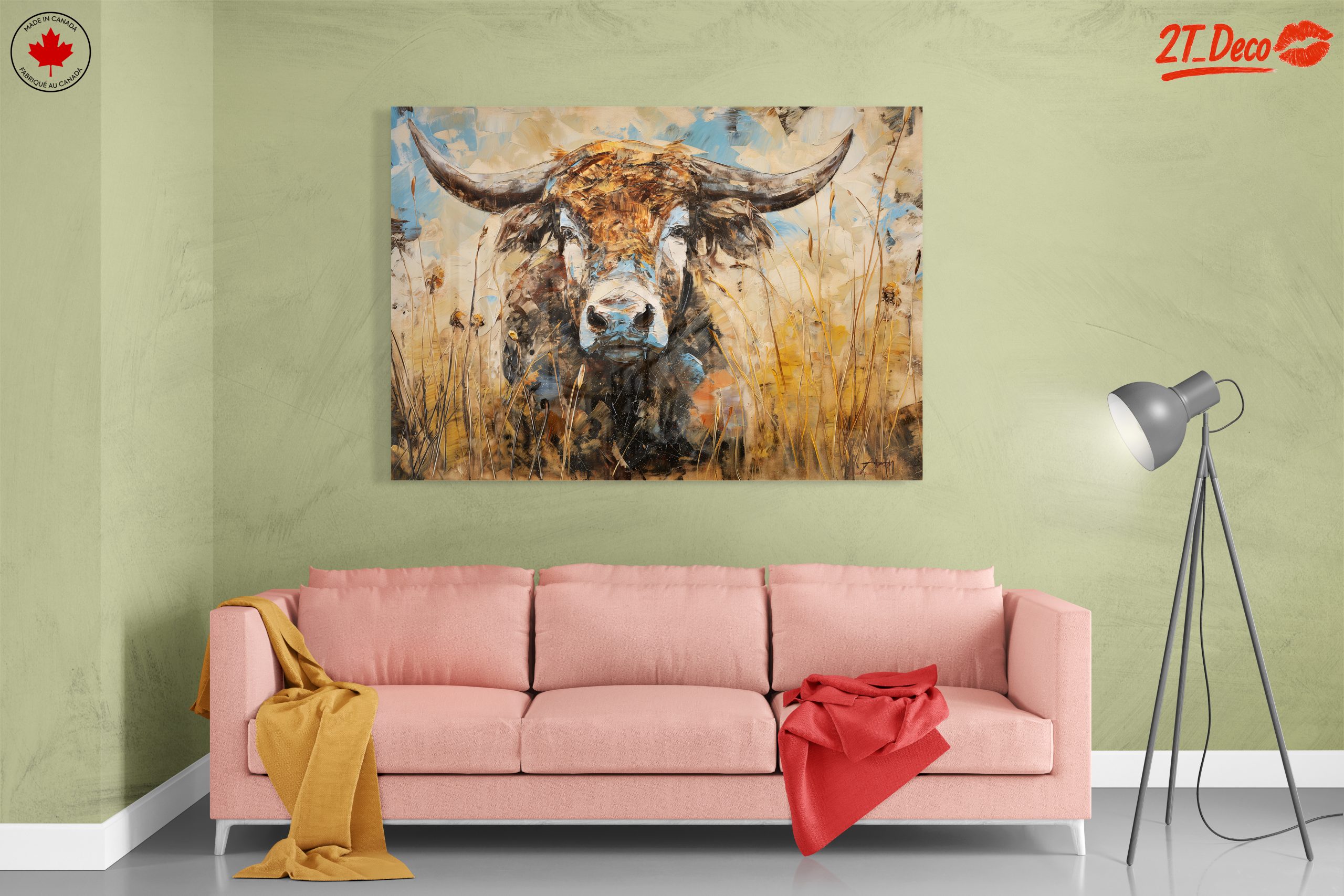 Majestic Cattle Portrait in Warm Tones - Image 7