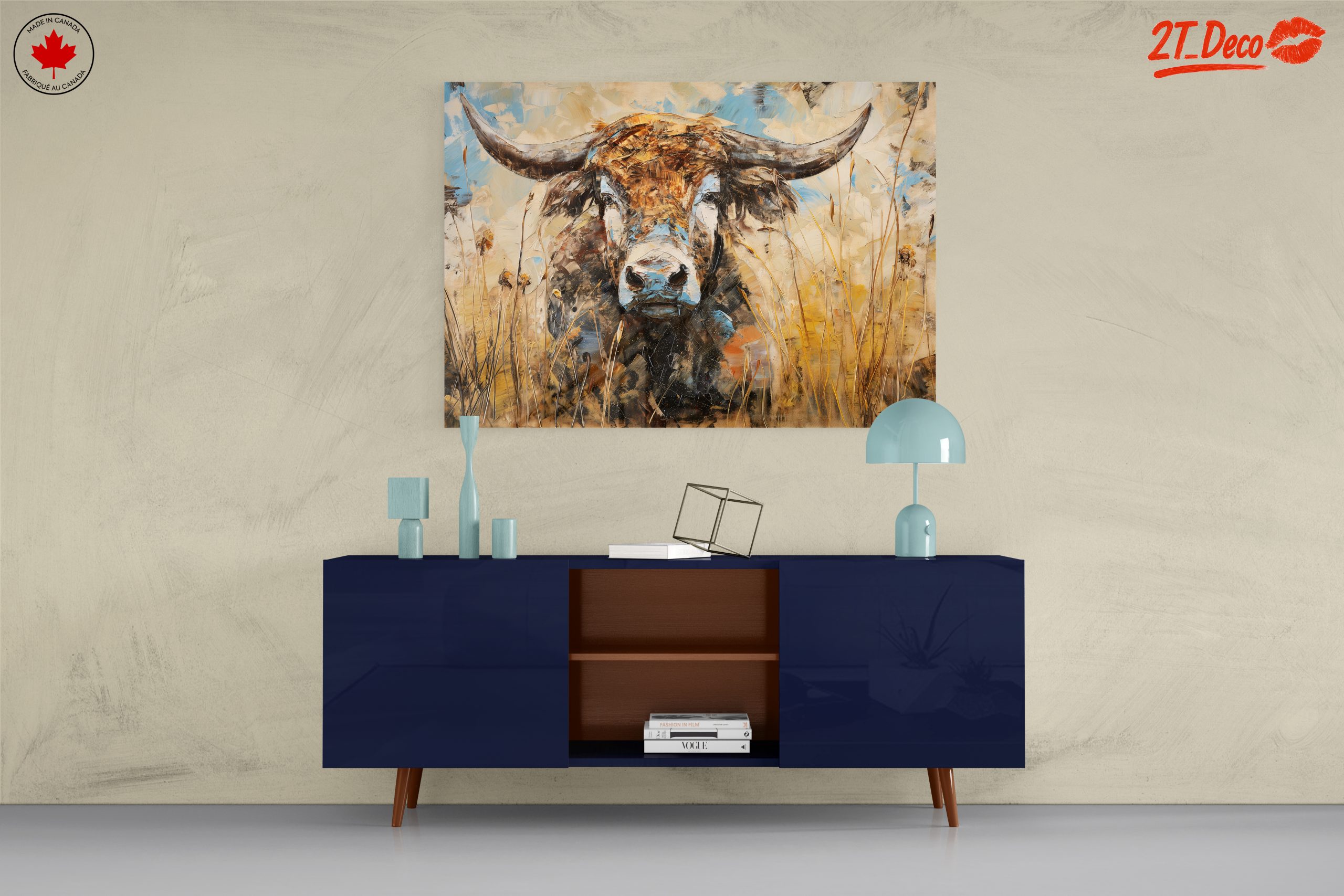 Majestic Cattle Portrait in Warm Tones - Image 8