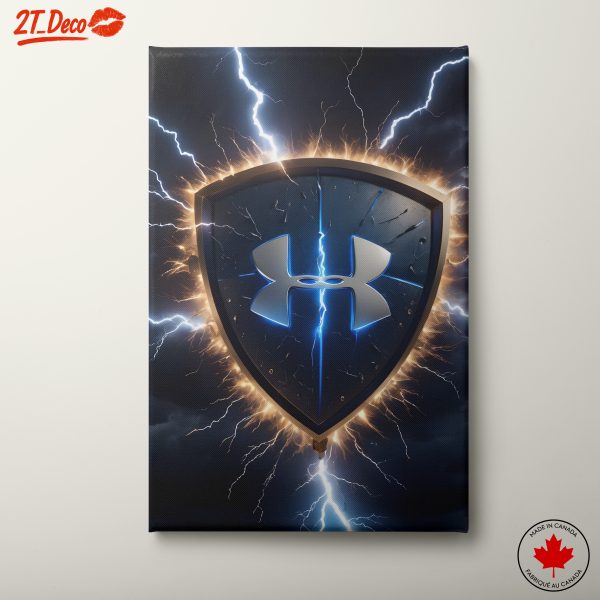 Under Armour Shield Logo Lightning Art