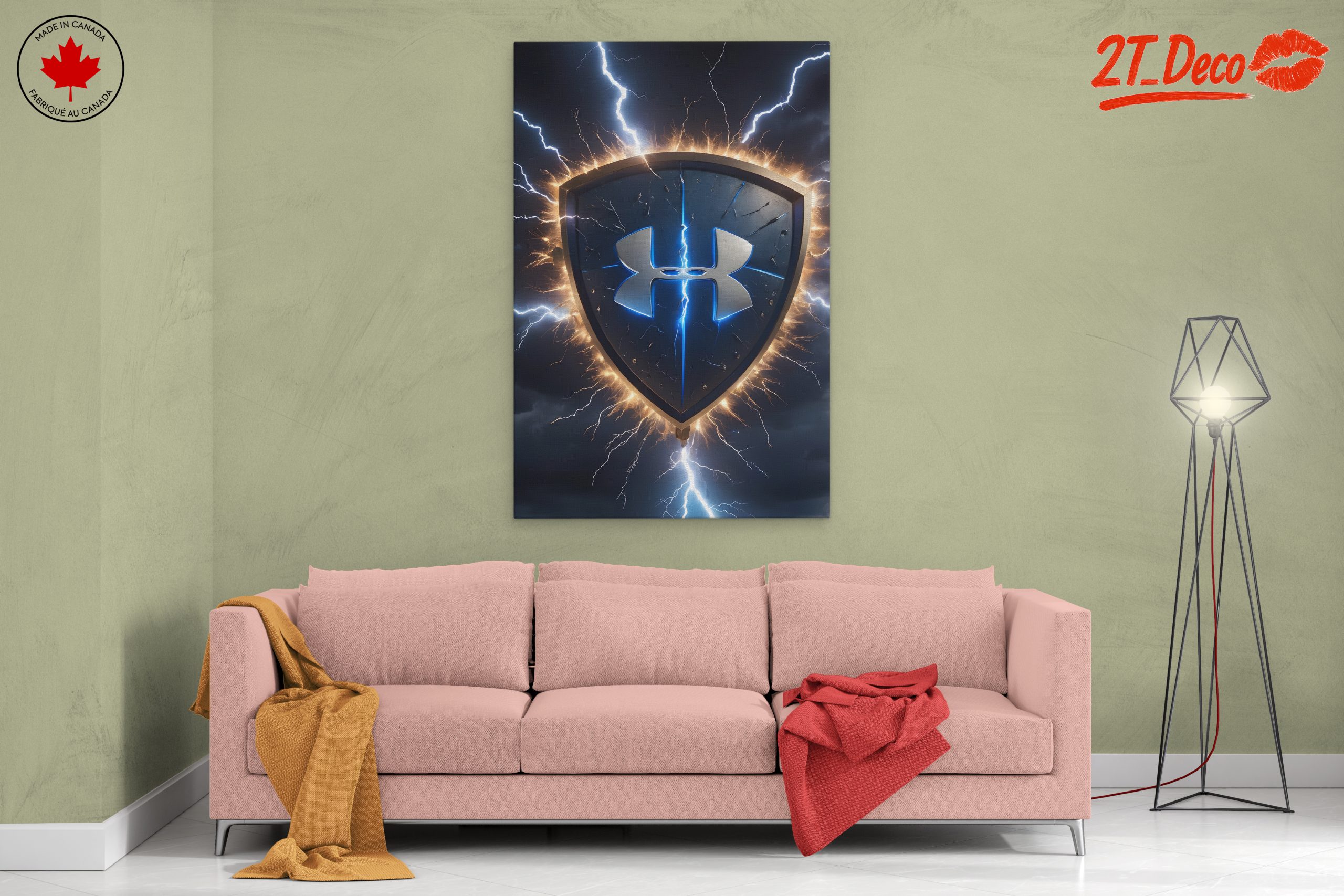 Under Armour Shield Logo Lightning Art - Image 2