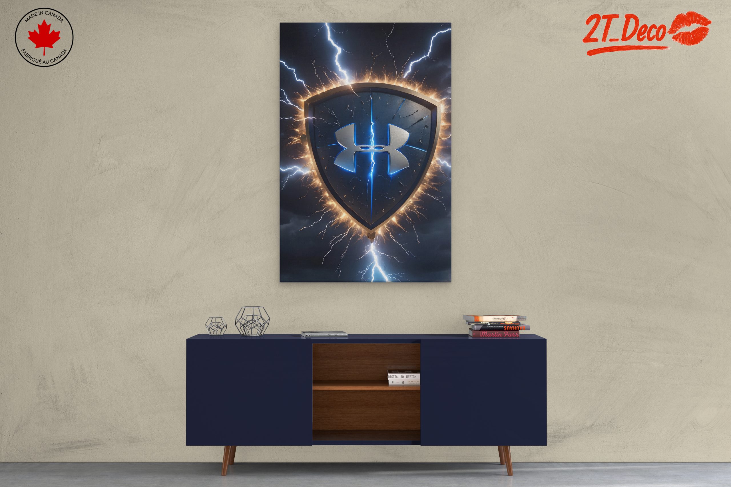 Under Armour Shield Logo Lightning Art - Image 3