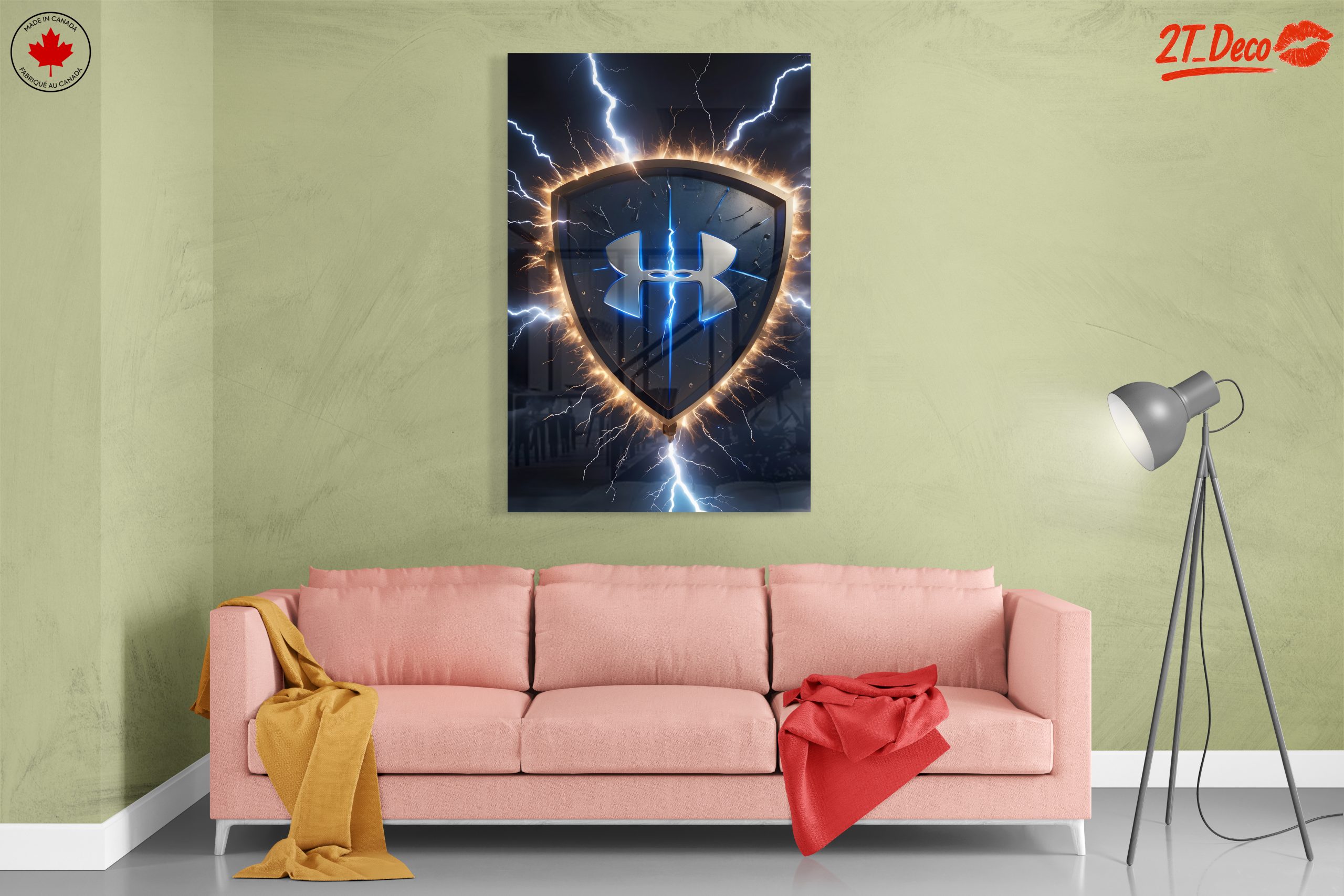 Under Armour Shield Logo Lightning Art - Image 7
