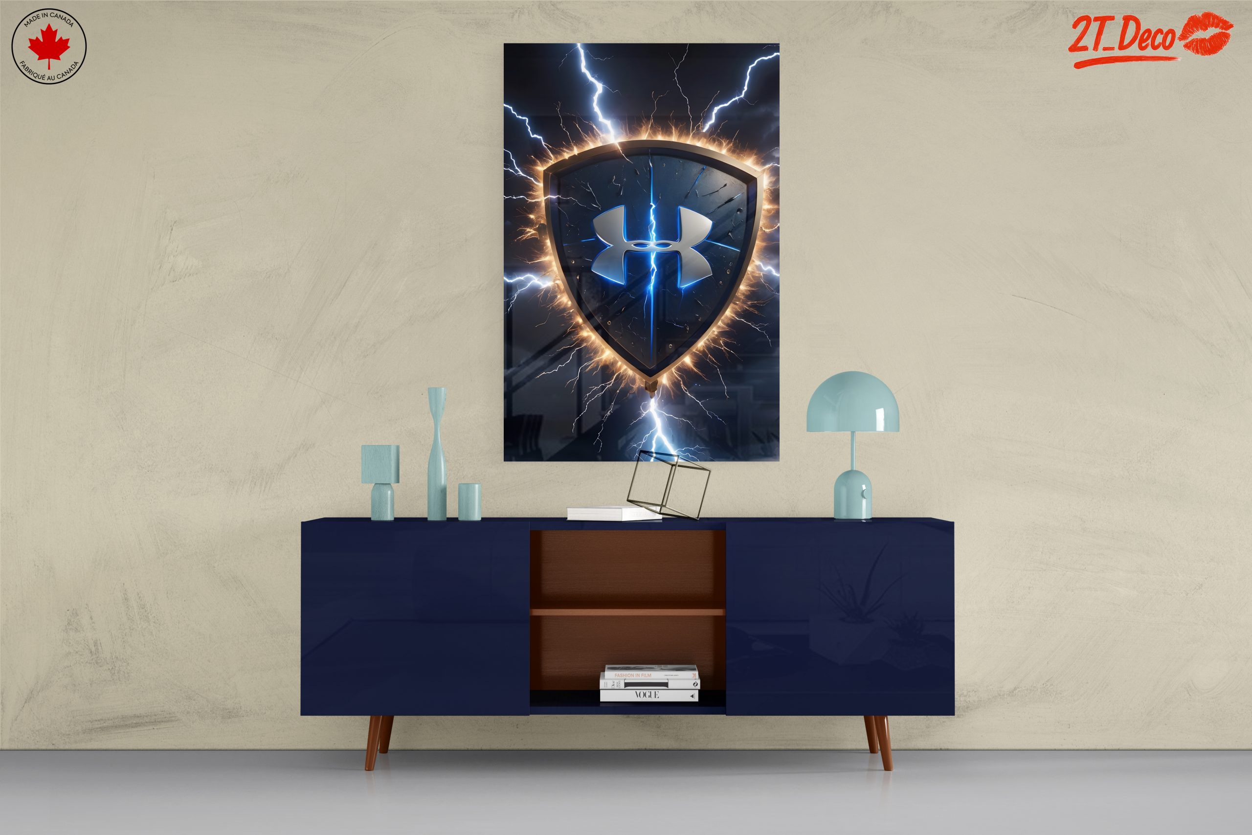 Under Armour Shield Logo Lightning Art - Image 8
