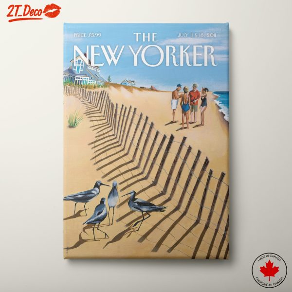 The New Yorker Cover Art Beach Scene