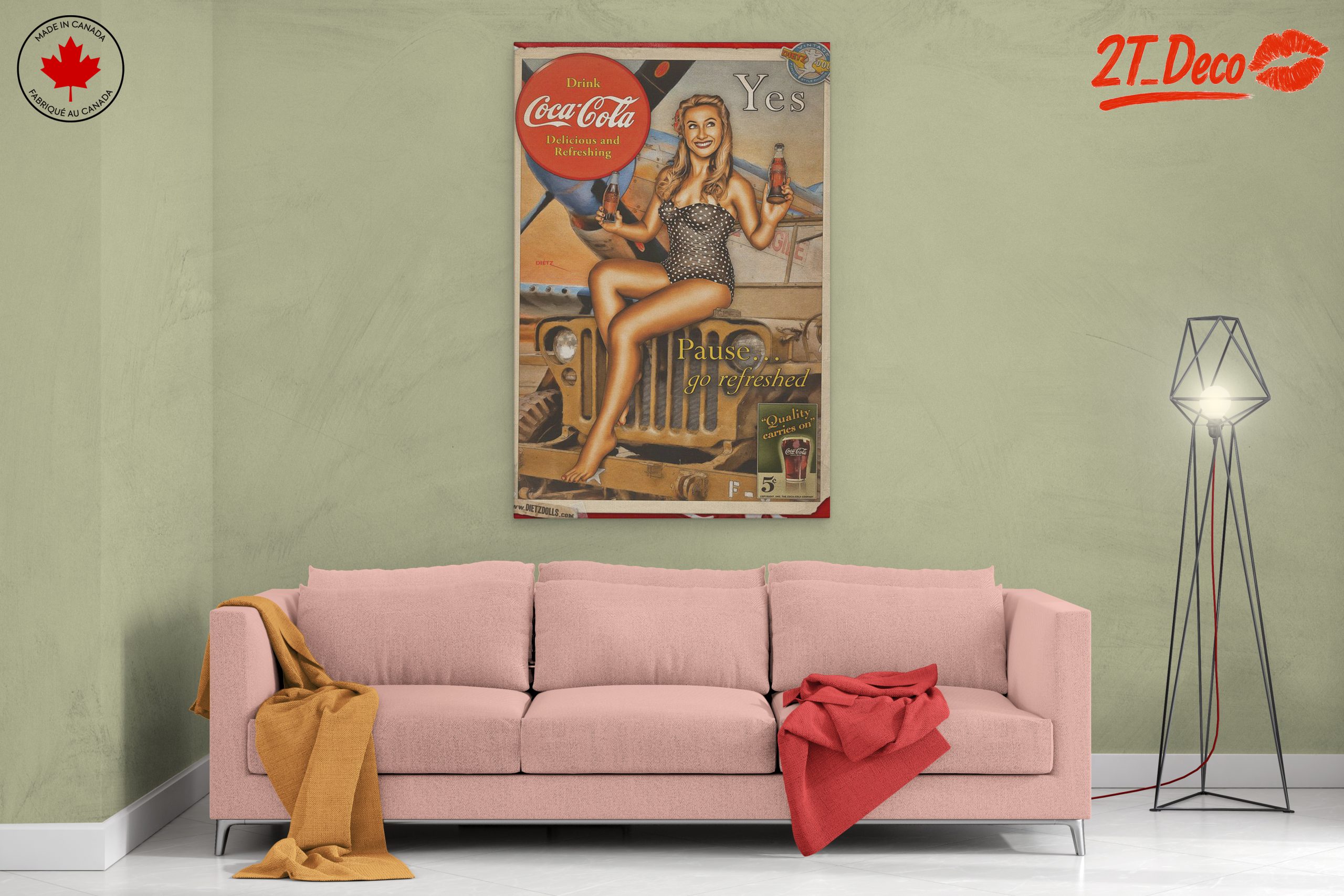 Vintage Coca-Cola Advertisement Art 5 - Image 2