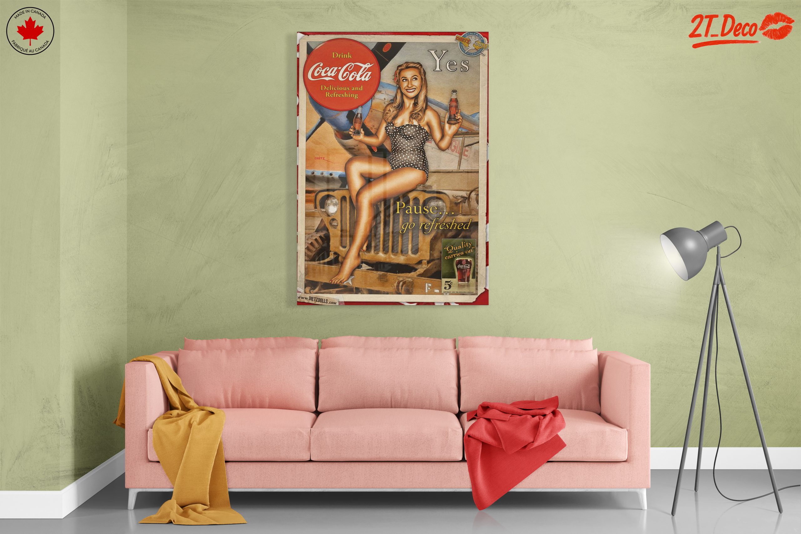 Vintage Coca-Cola Advertisement Art 5 - Image 7