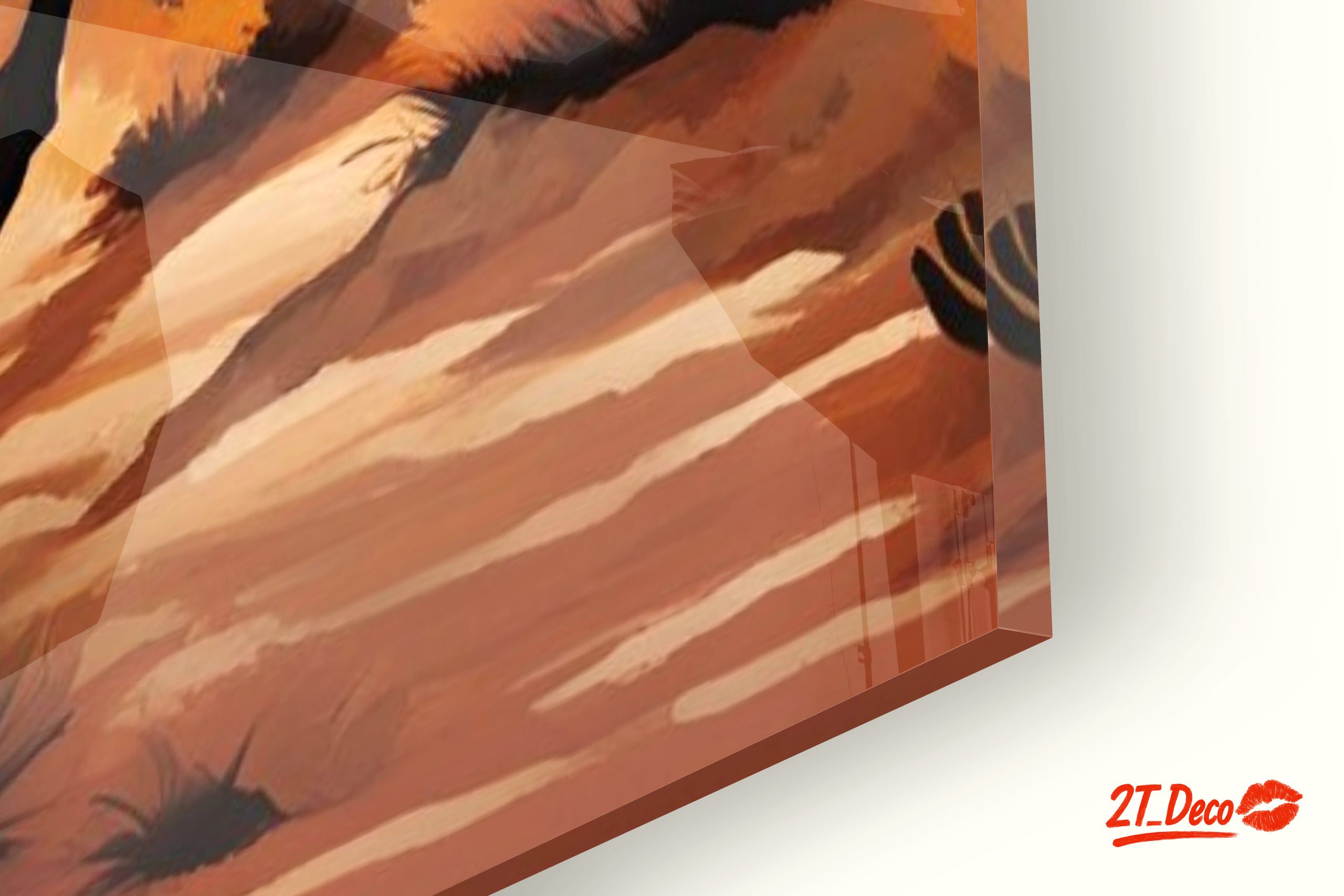 Cowboy Riding Through Desert Sunset - Image 9
