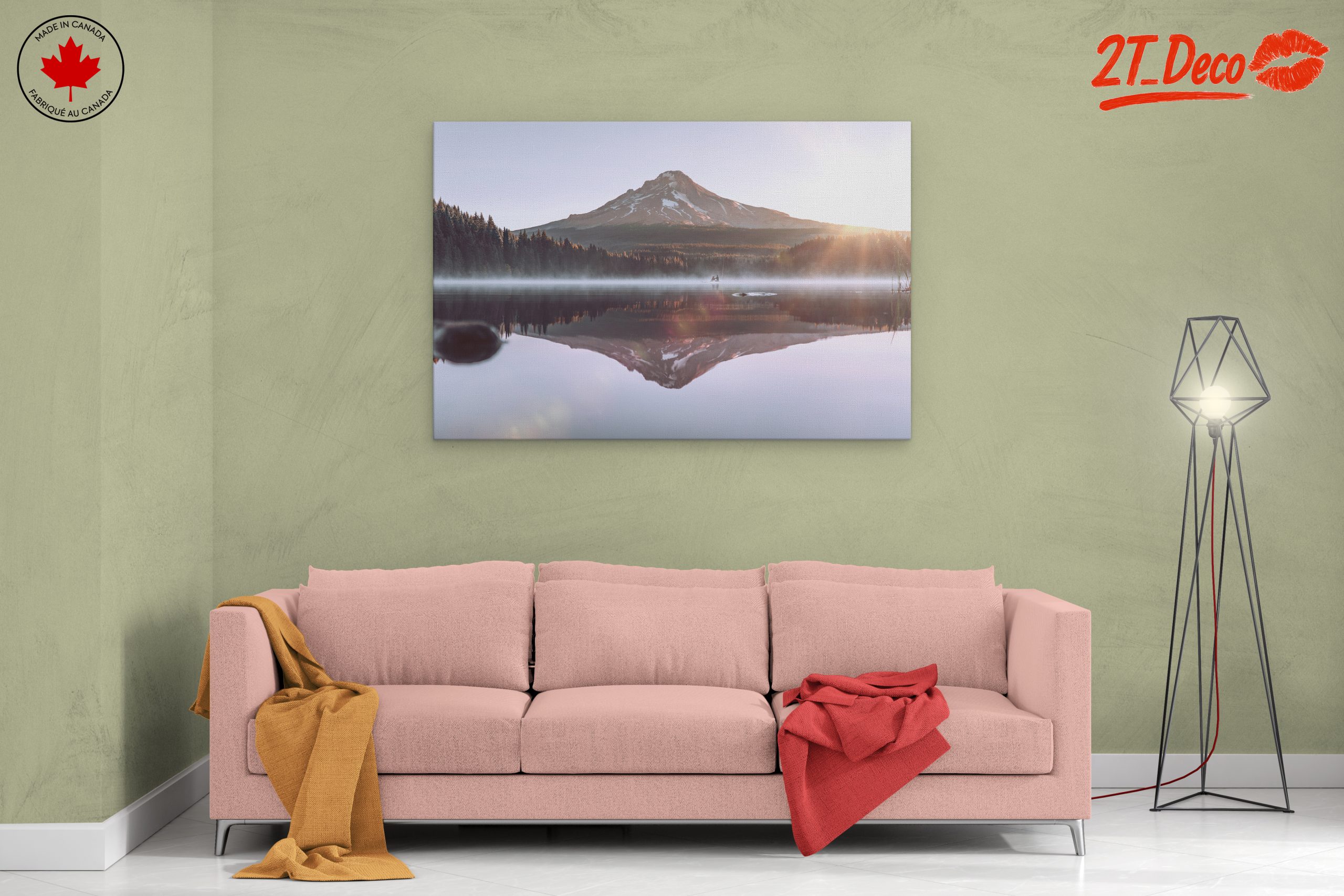 Majestic Mountain Reflection Over Serene Lake 2 - Image 2