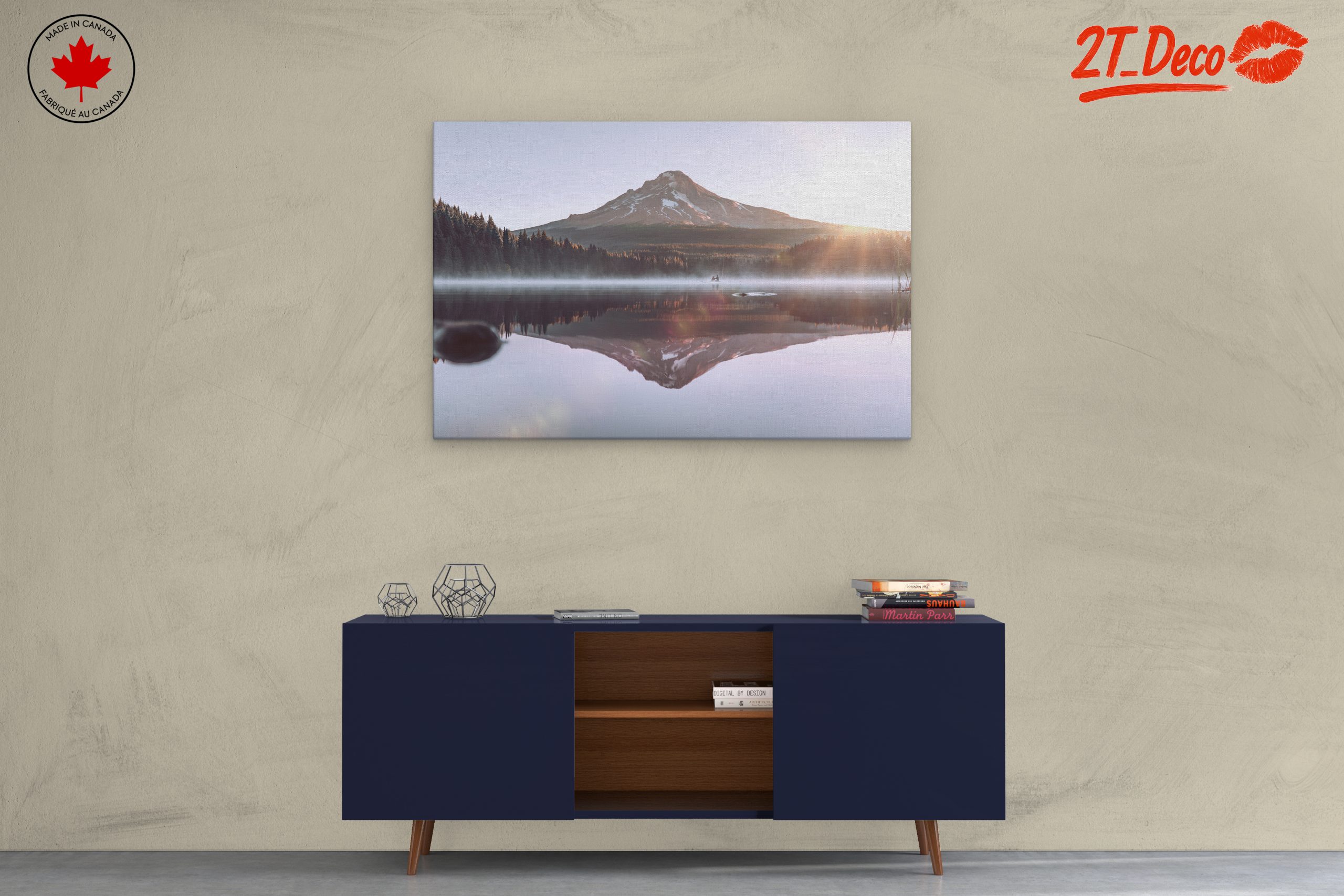 Majestic Mountain Reflection Over Serene Lake 2 - Image 3