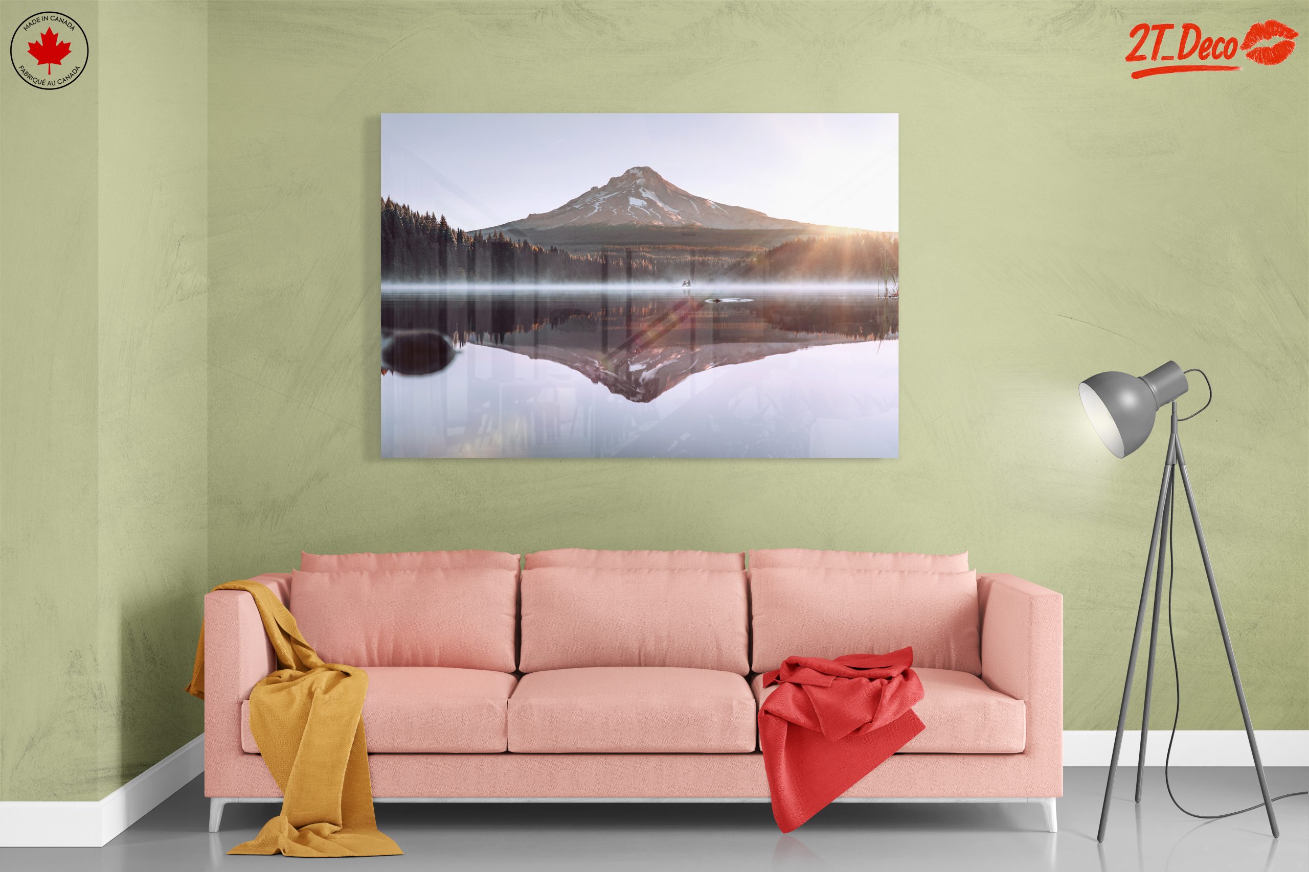 Majestic Mountain Reflection Over Serene Lake 2 - Image 7