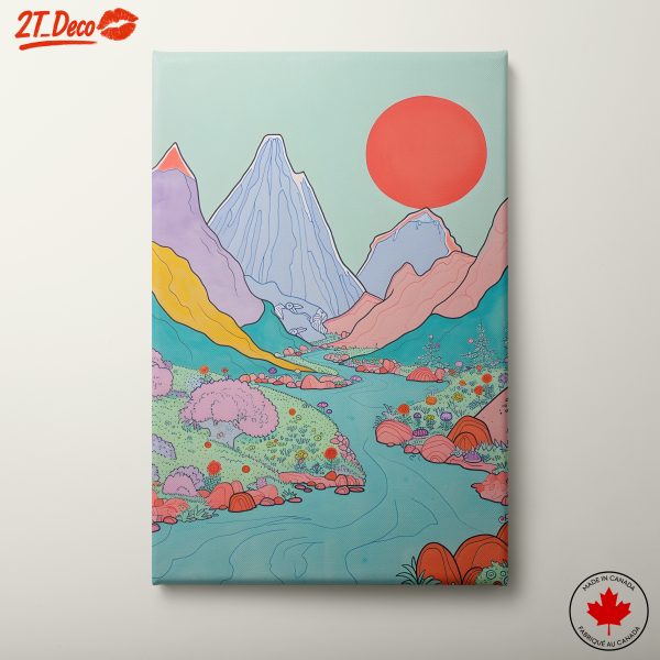 Colorful and Playful Landscape Artwork