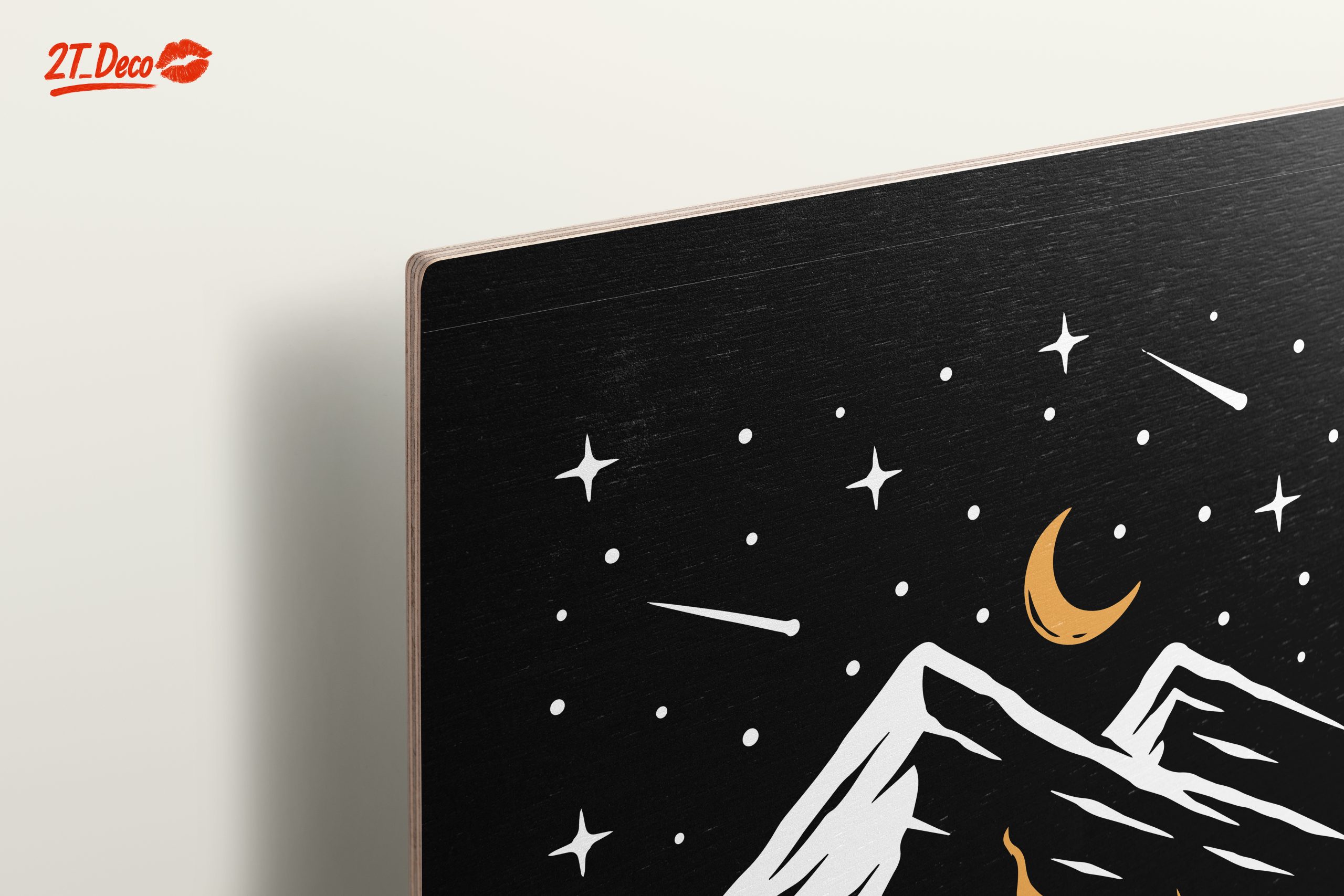 Stylized Campfire Illustration With Mountains - Image 15
