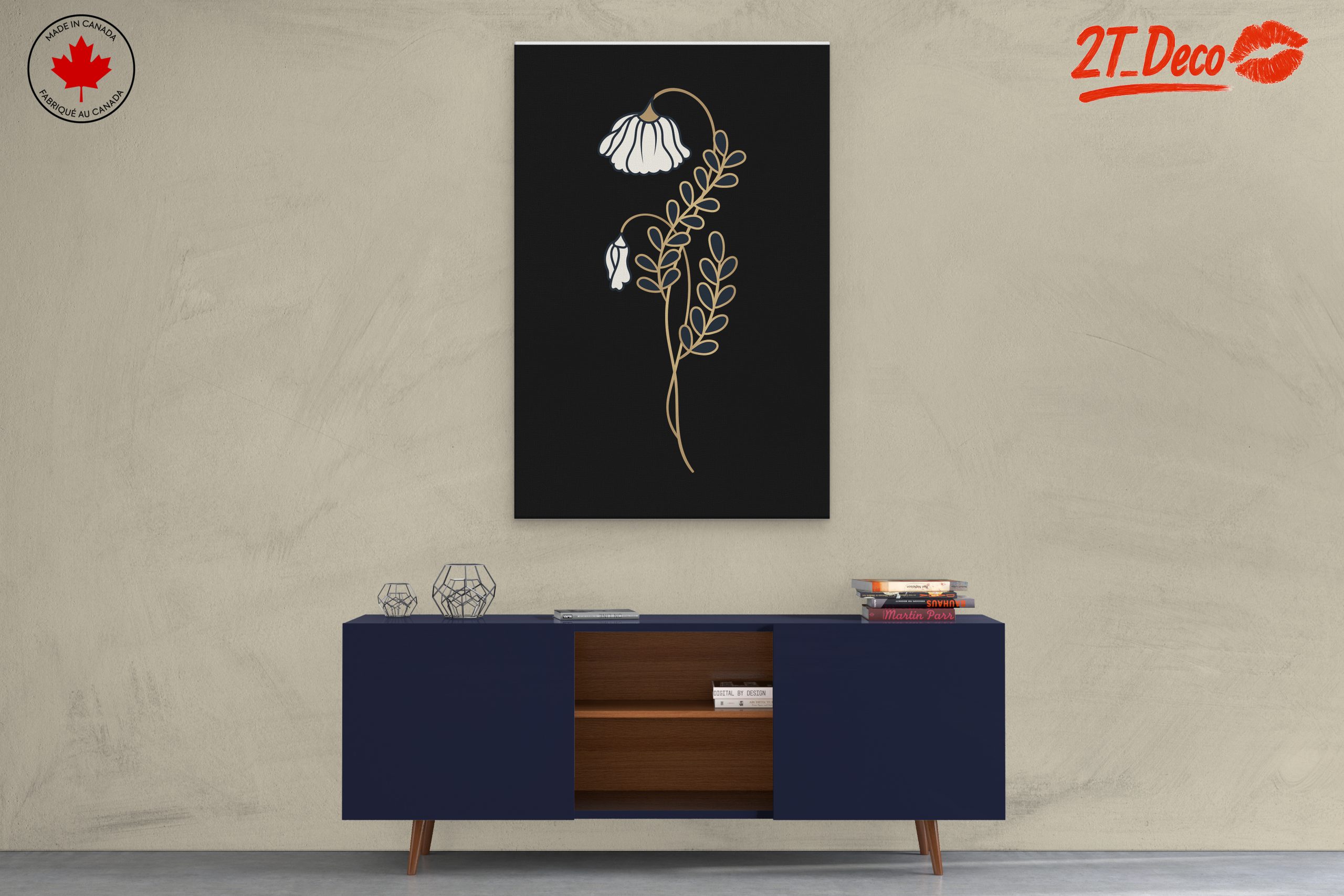Stylized Floral Design for Home Decor - Image 3
