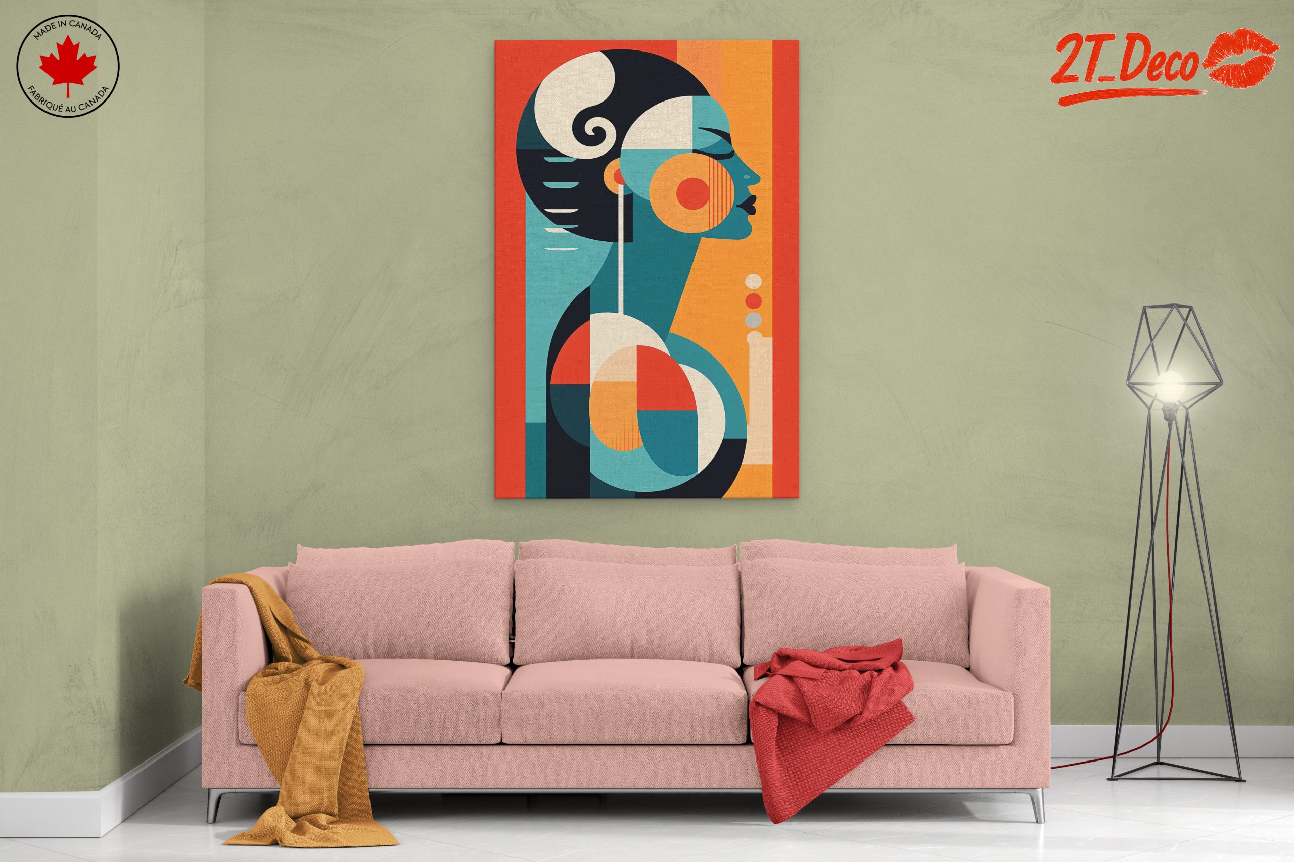 Stylized Afro Art Portrait 2 - Image 2