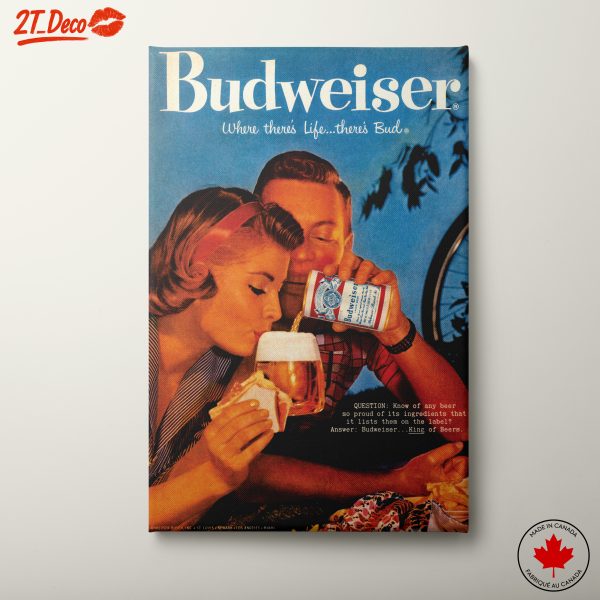 Vintage Budweiser Beer Advertisement