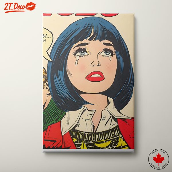 Emotional Pop Art Portrait of a Woman 2
