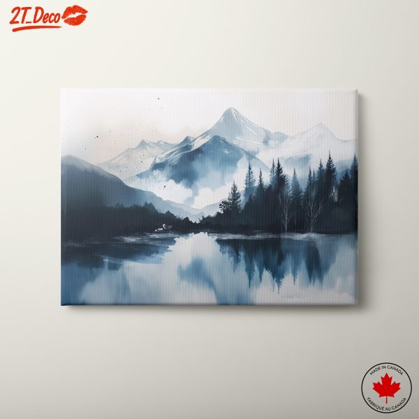 Serene Adventure Landscape with Mountains