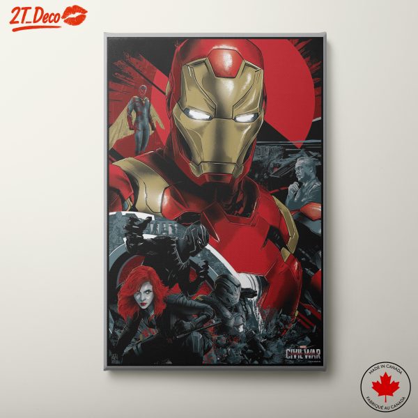Dynamic Iron Man Comic Art