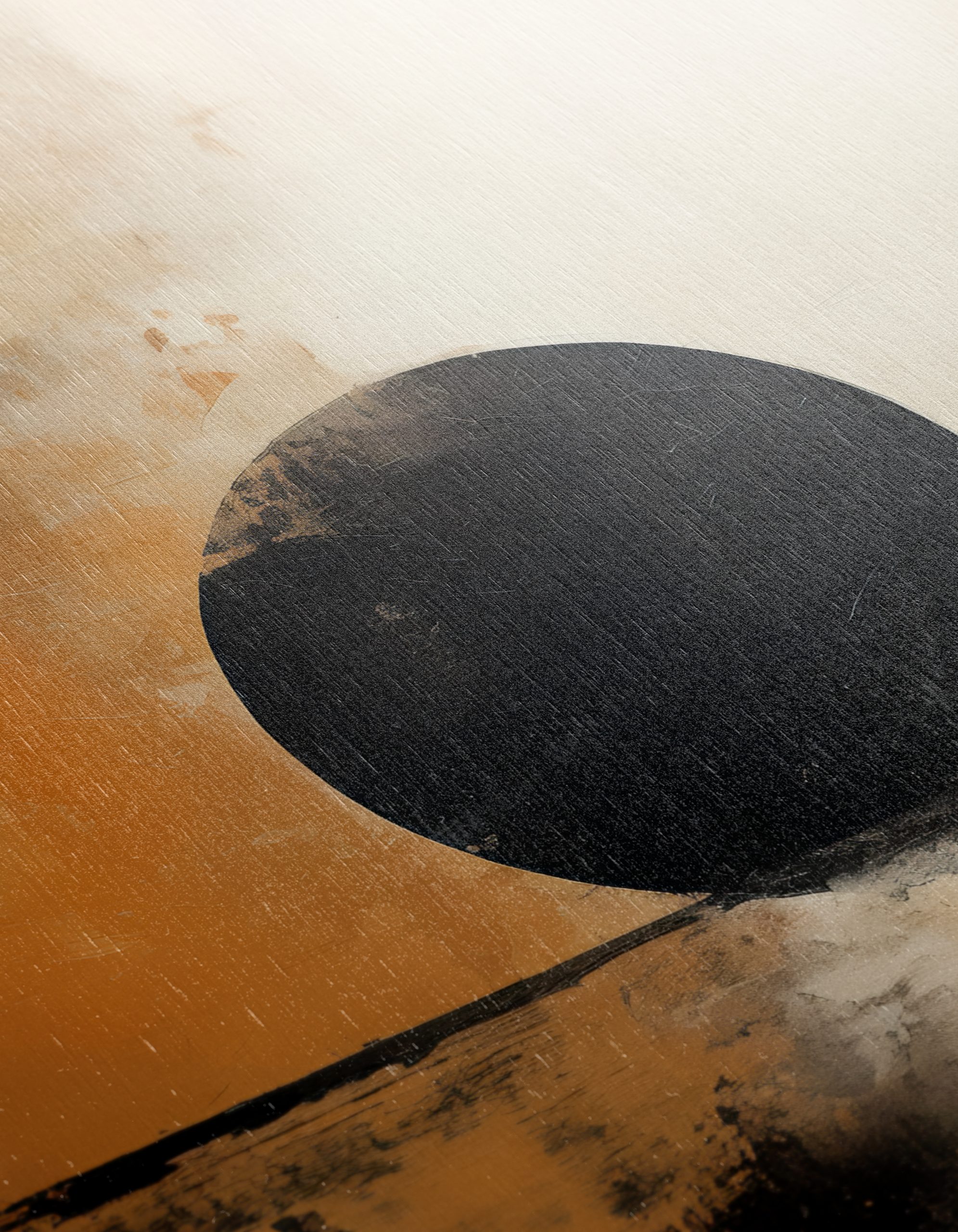 Bold Abstract Art with Black Circle - Image 12