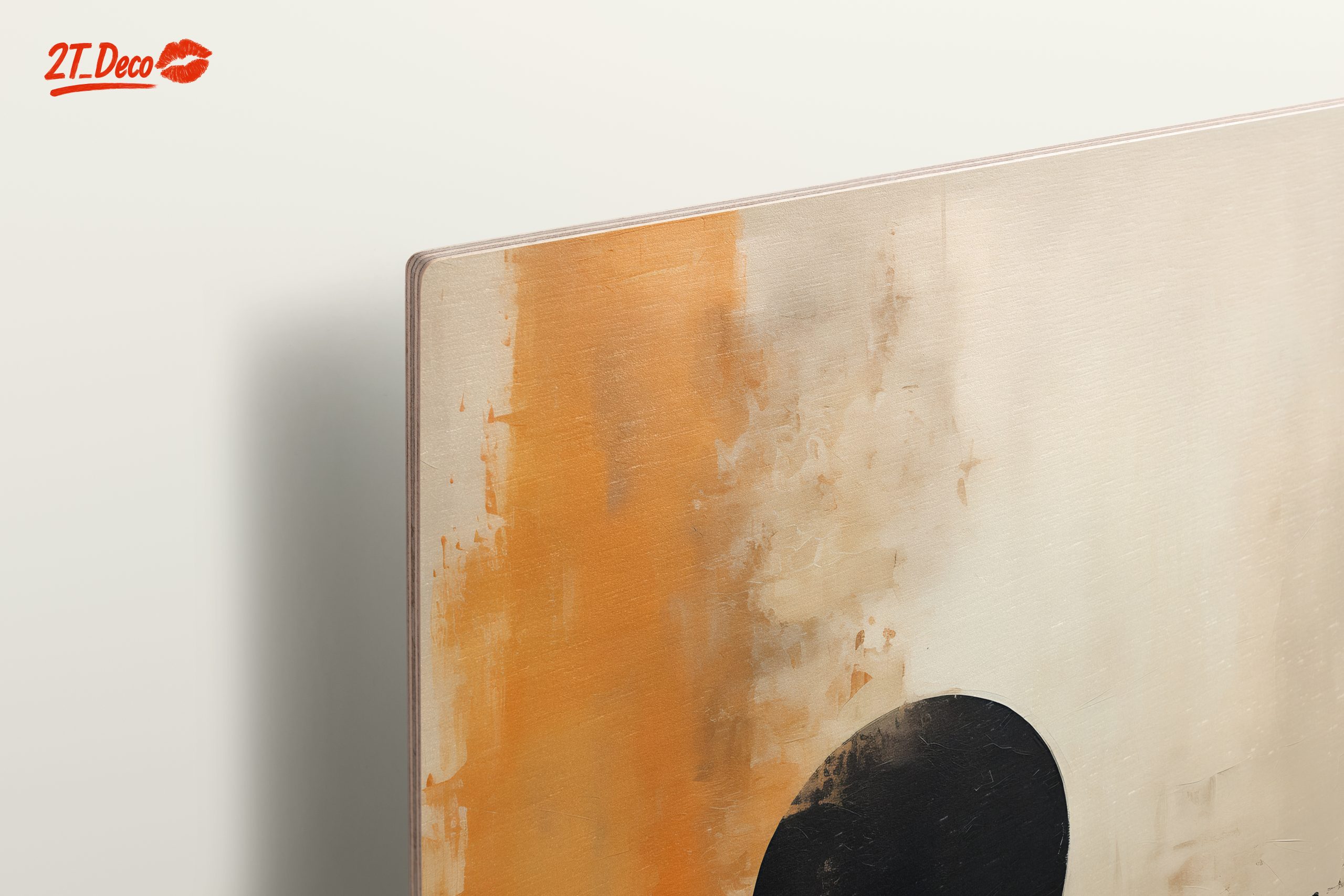 Bold Abstract Art with Black Circle - Image 15