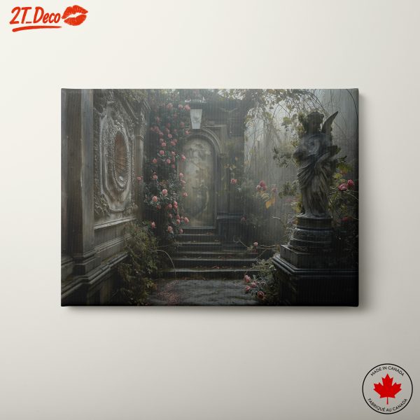 Mysterious Surreal Nature Scene with Roses