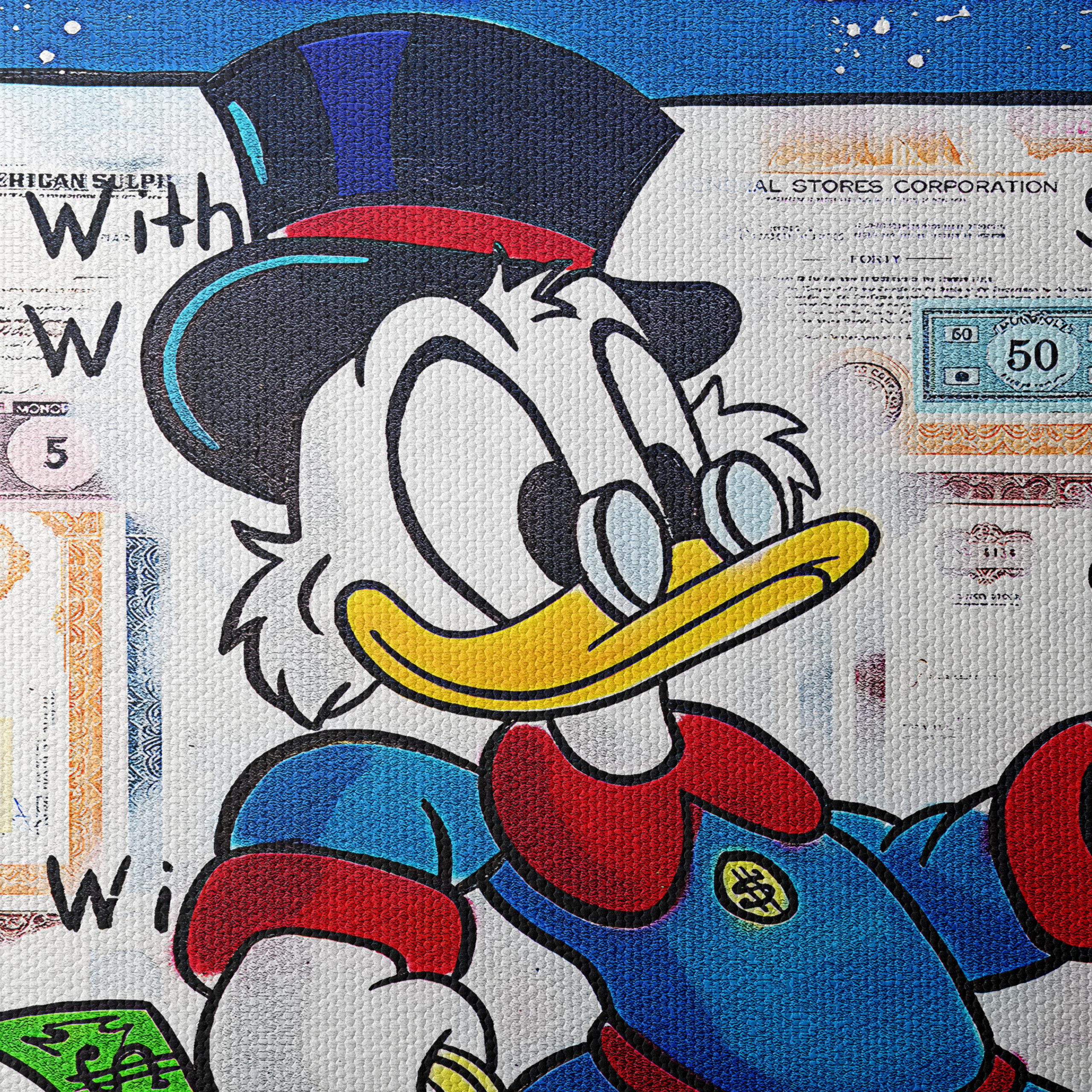 Cartoon Character Artwork Featuring Duck in Las Vegas - Image 4