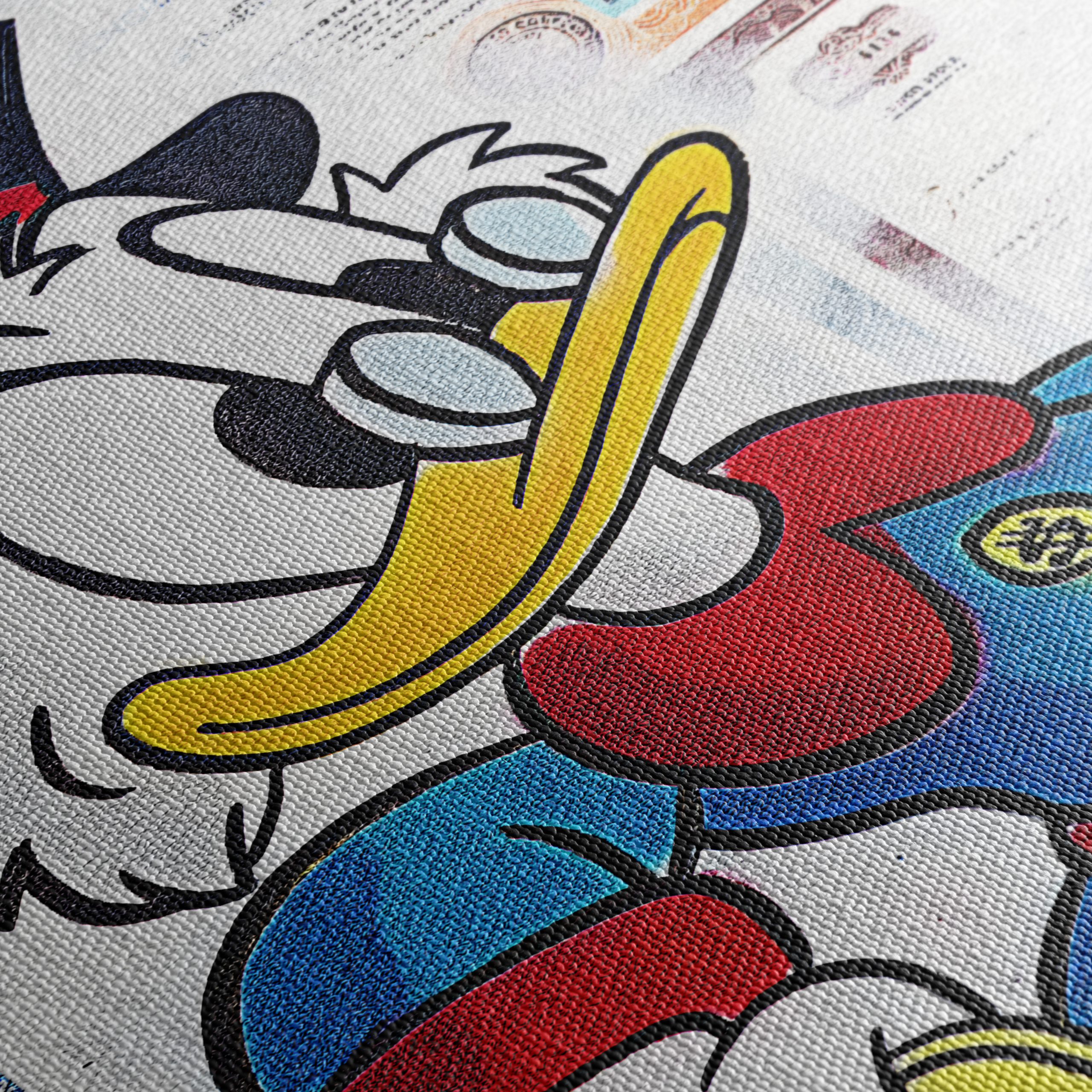Cartoon Character Artwork Featuring Duck in Las Vegas - Image 5