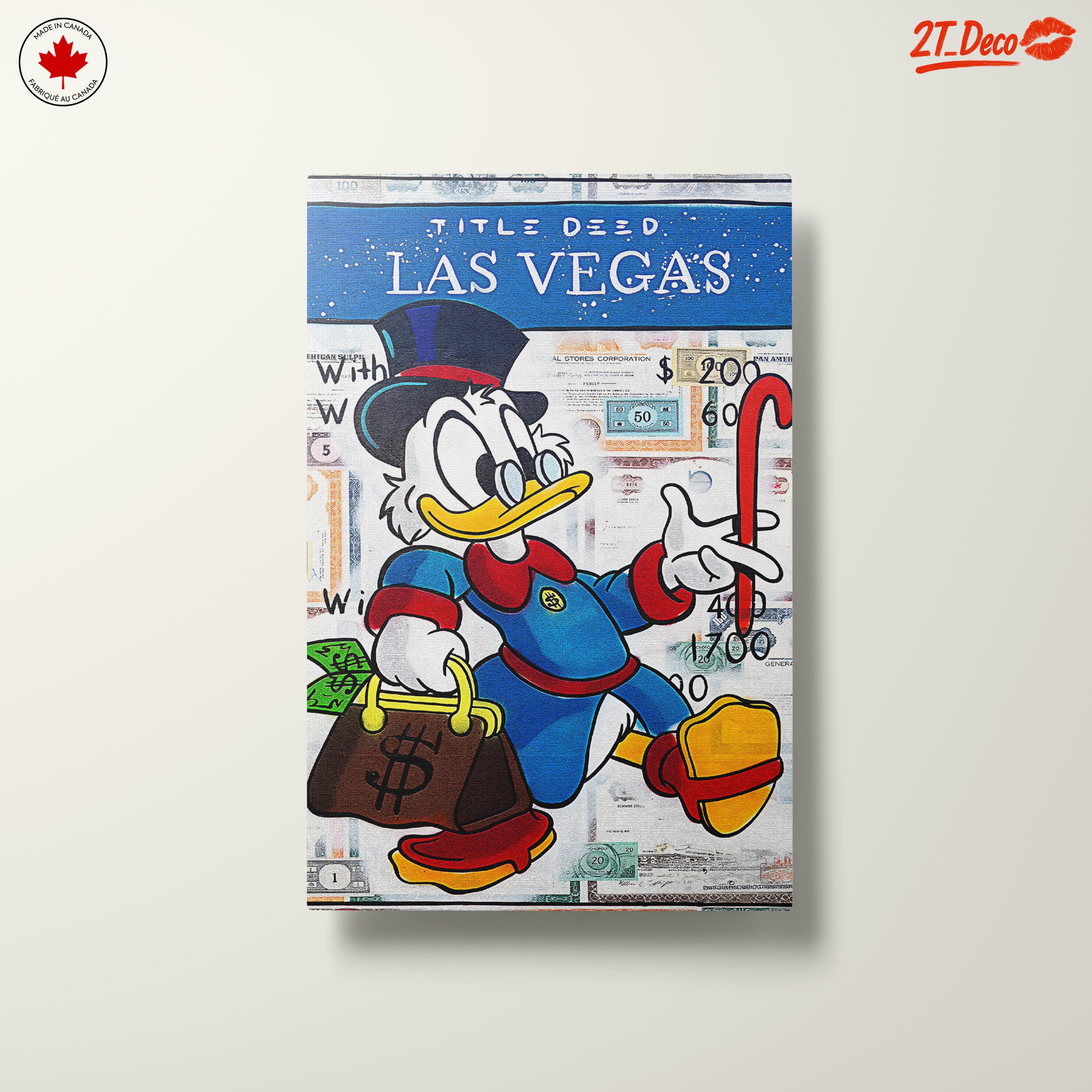 Cartoon Character Artwork Featuring Duck in Las Vegas - Image 10