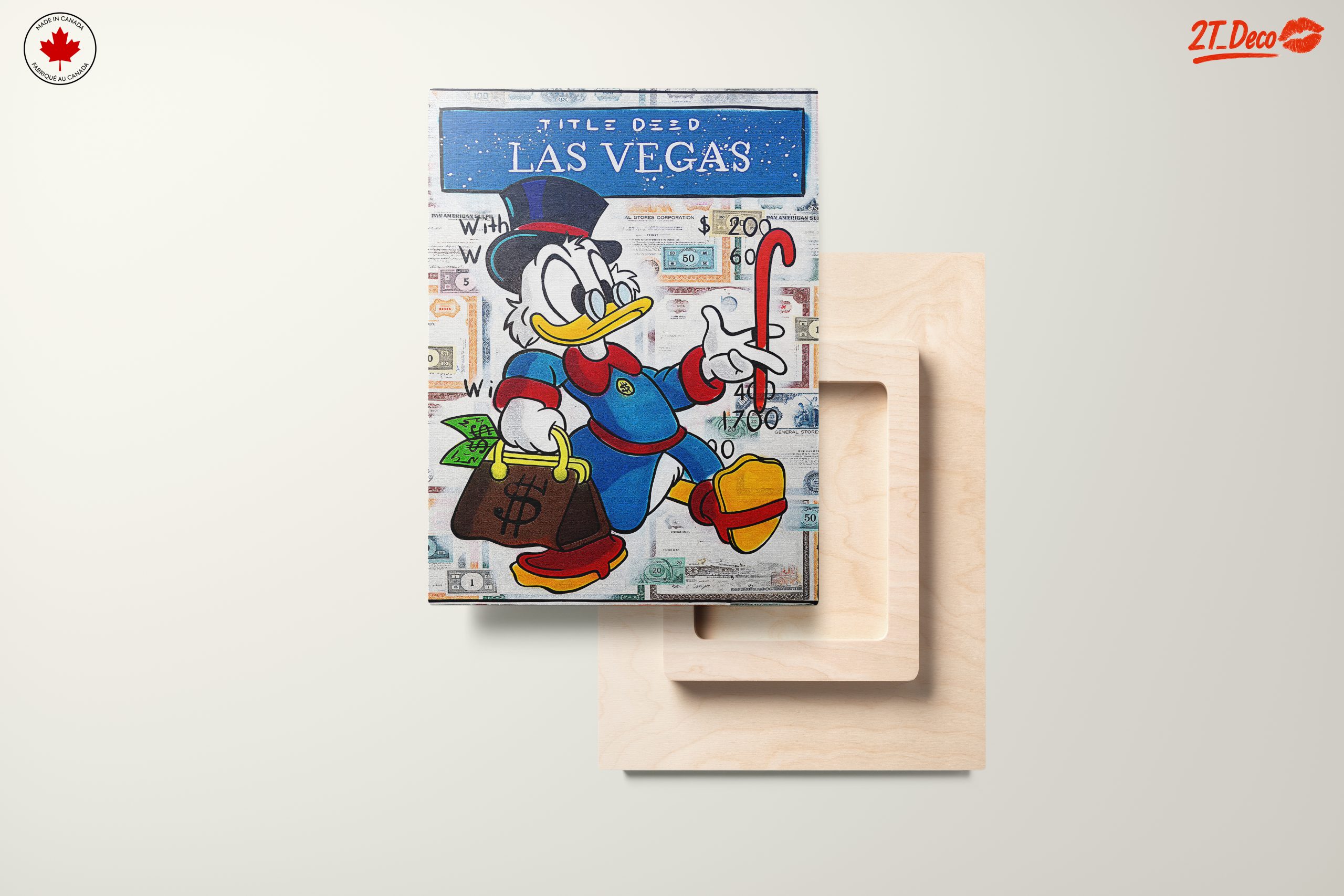 Cartoon Character Artwork Featuring Duck in Las Vegas - Image 11