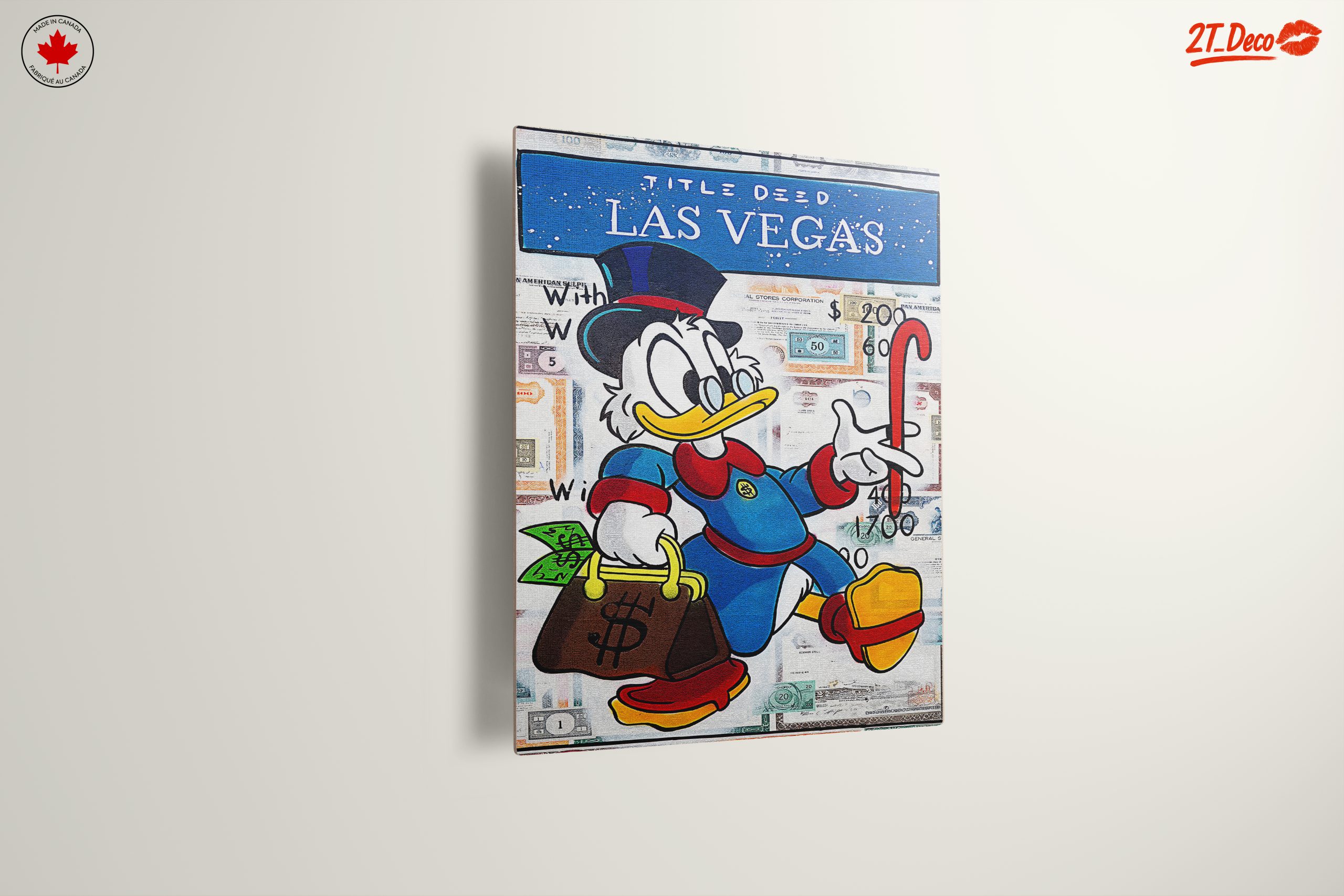 Cartoon Character Artwork Featuring Duck in Las Vegas - Image 13