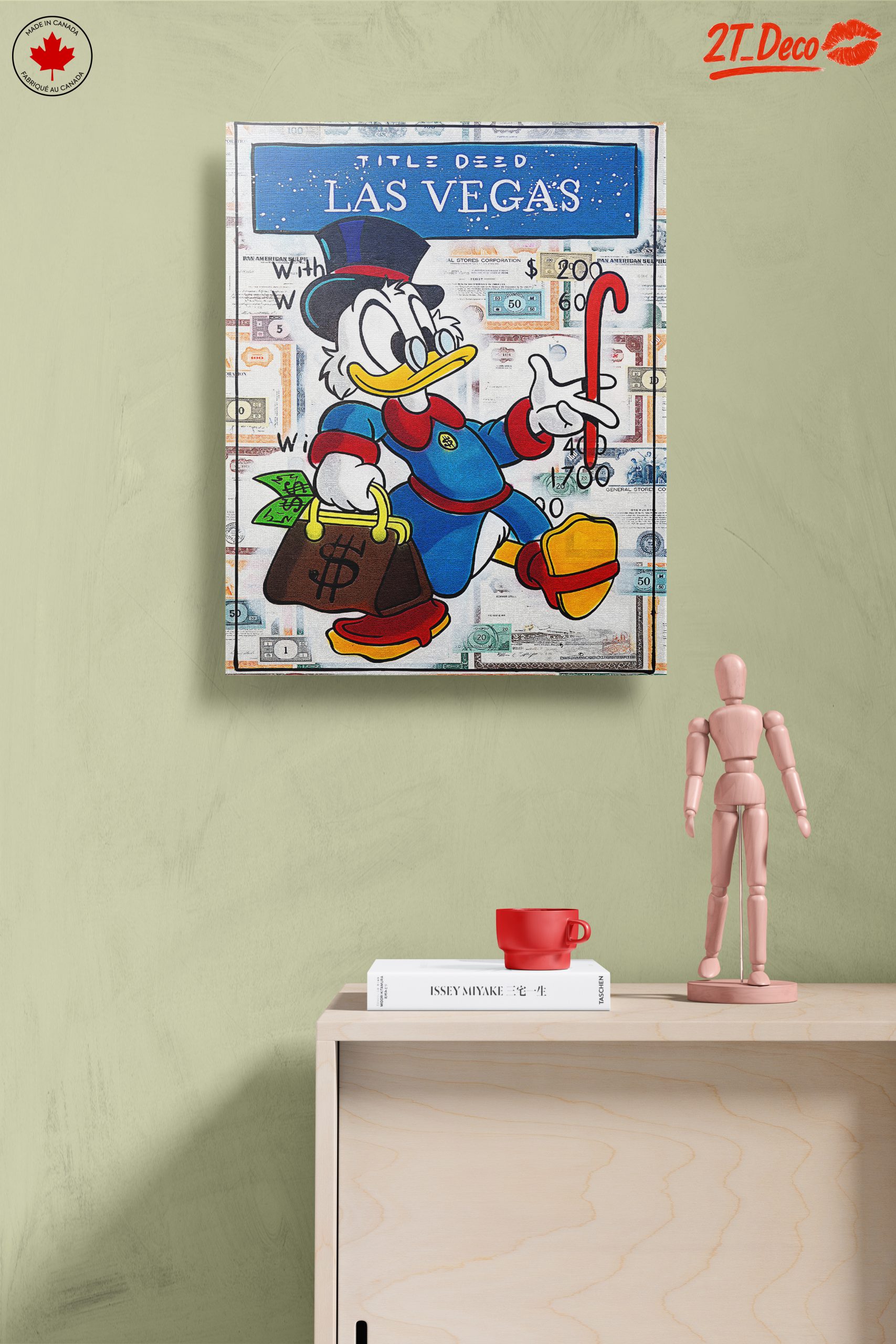 Cartoon Character Artwork Featuring Duck in Las Vegas - Image 14