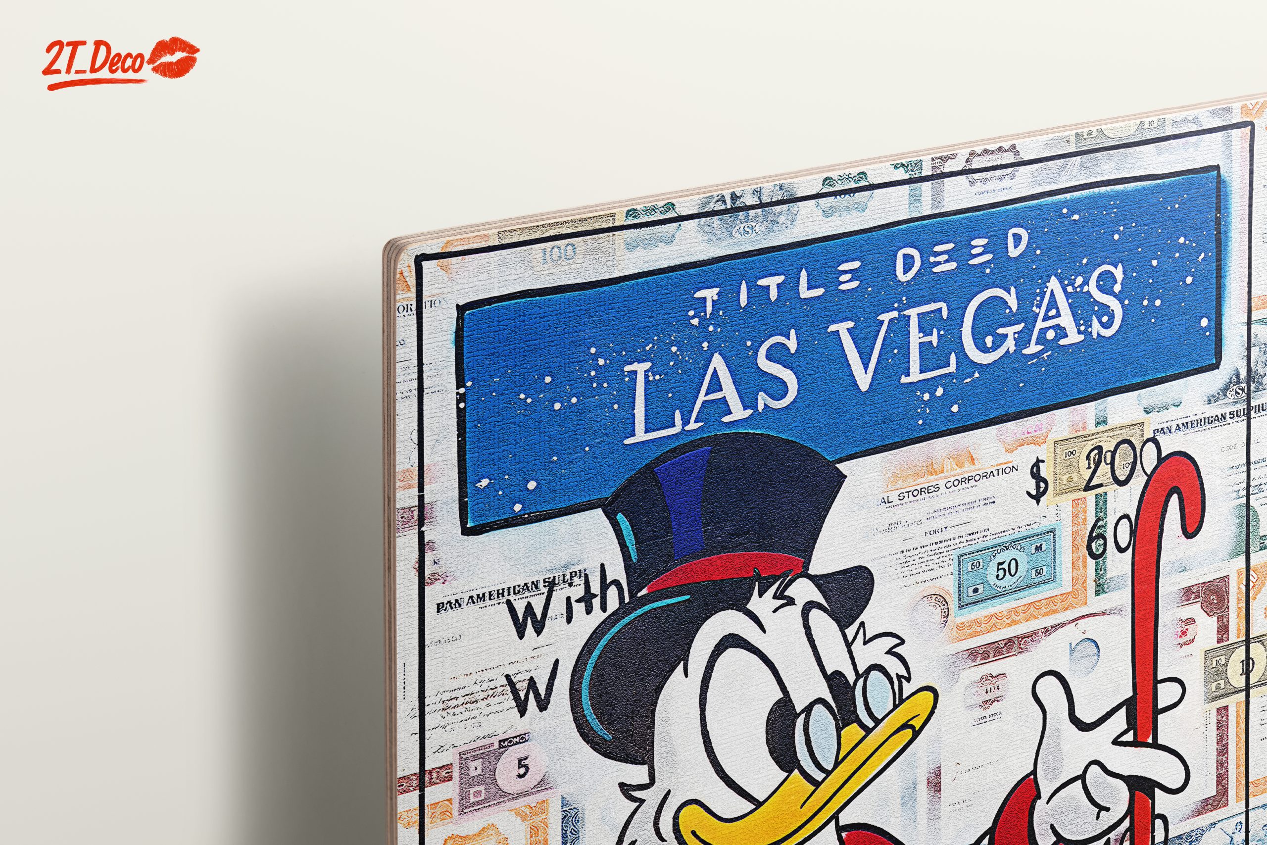 Cartoon Character Artwork Featuring Duck in Las Vegas - Image 15