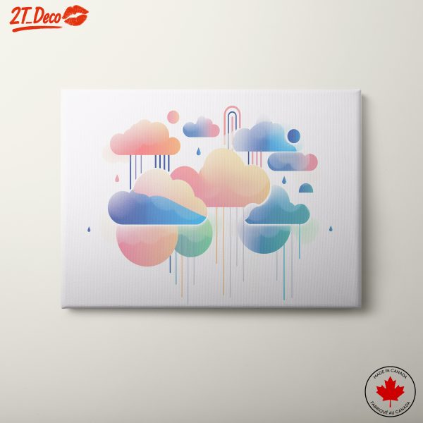 Playful Colorful Abstract Cloud Design
