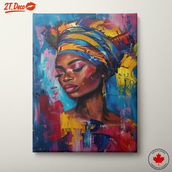 Vibrant Afrocentric Woman Portrait