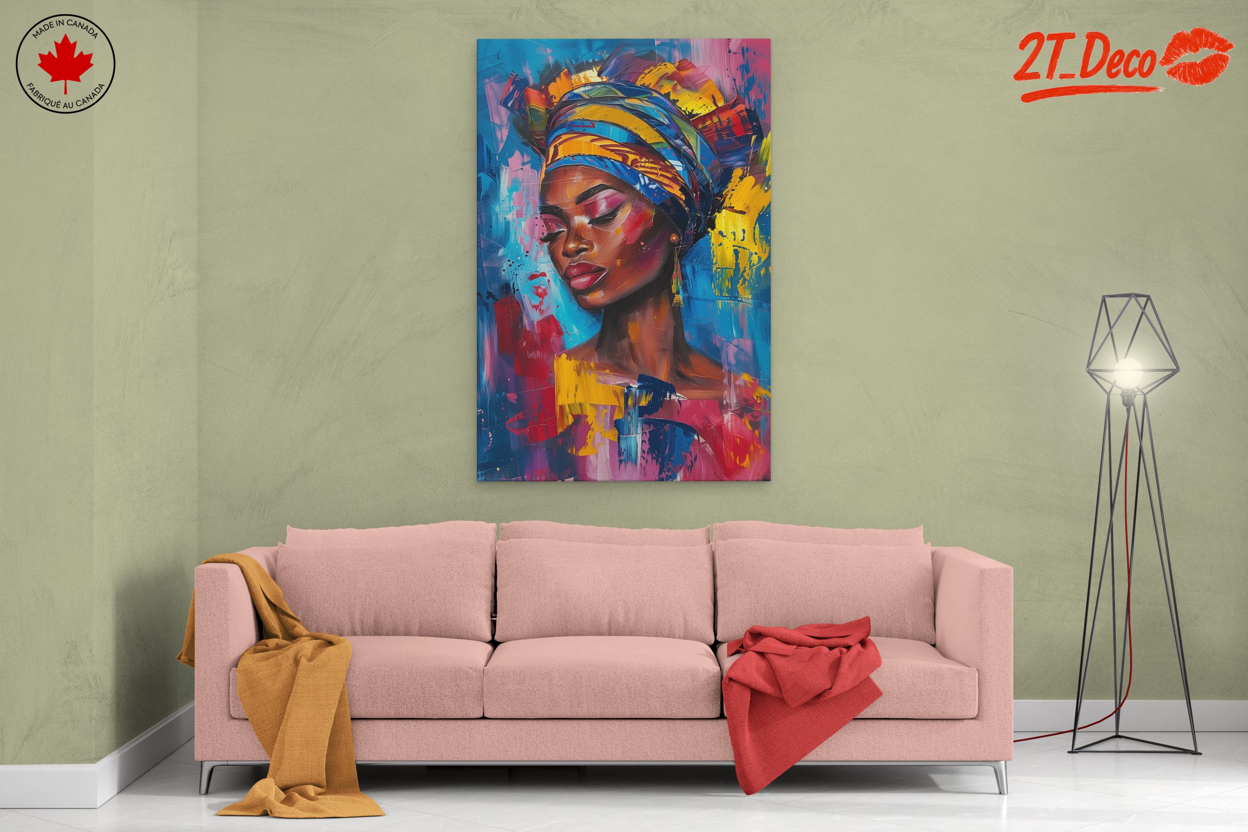 Vibrant Afrocentric Woman Portrait - Image 2